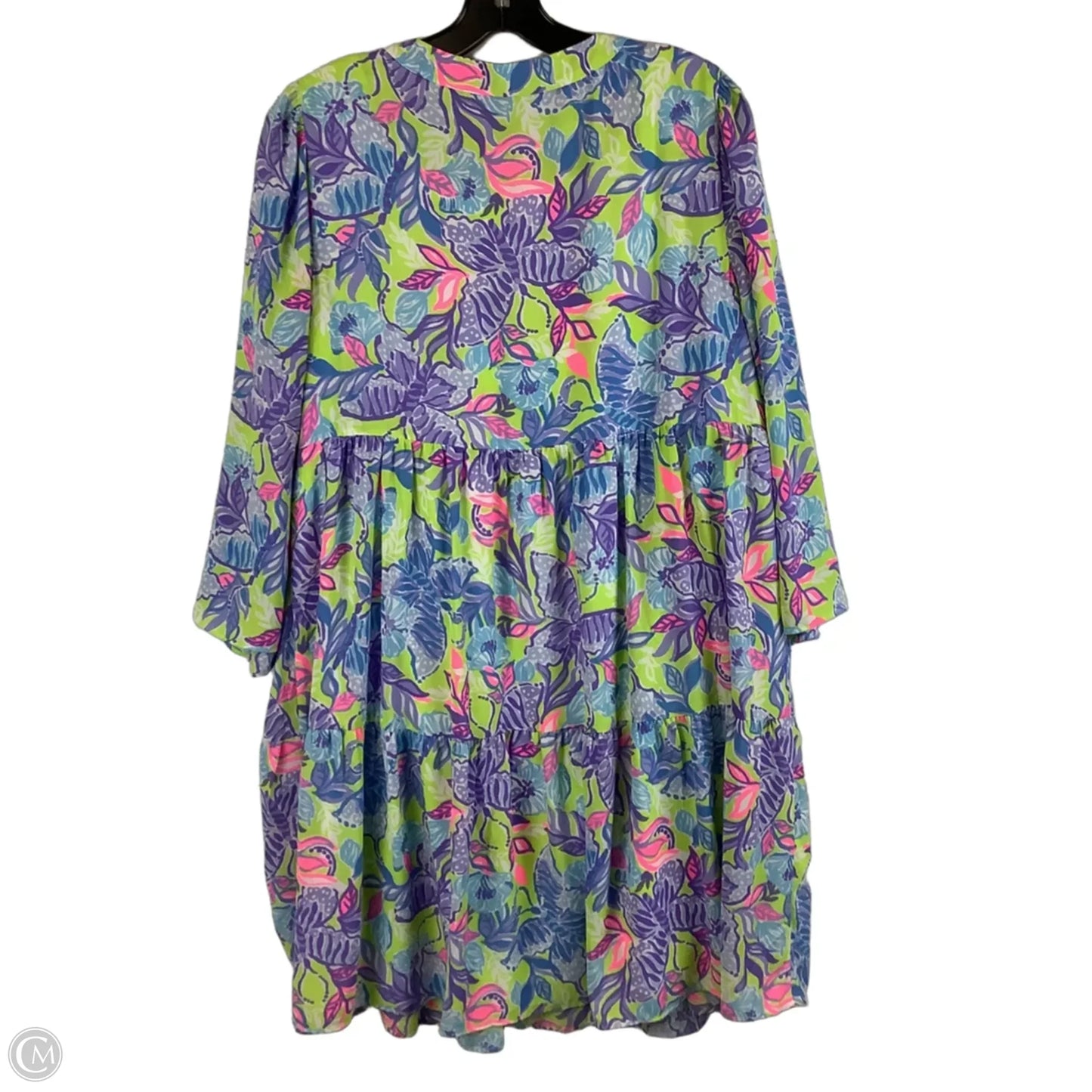 Dress Designer By Lilly Pulitzer In Blue & Purple, Size: L