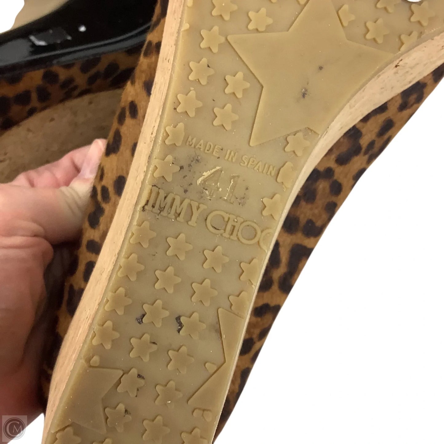 Shoes Luxury Designer By Jimmy Choo In Animal Print, Size: 41
