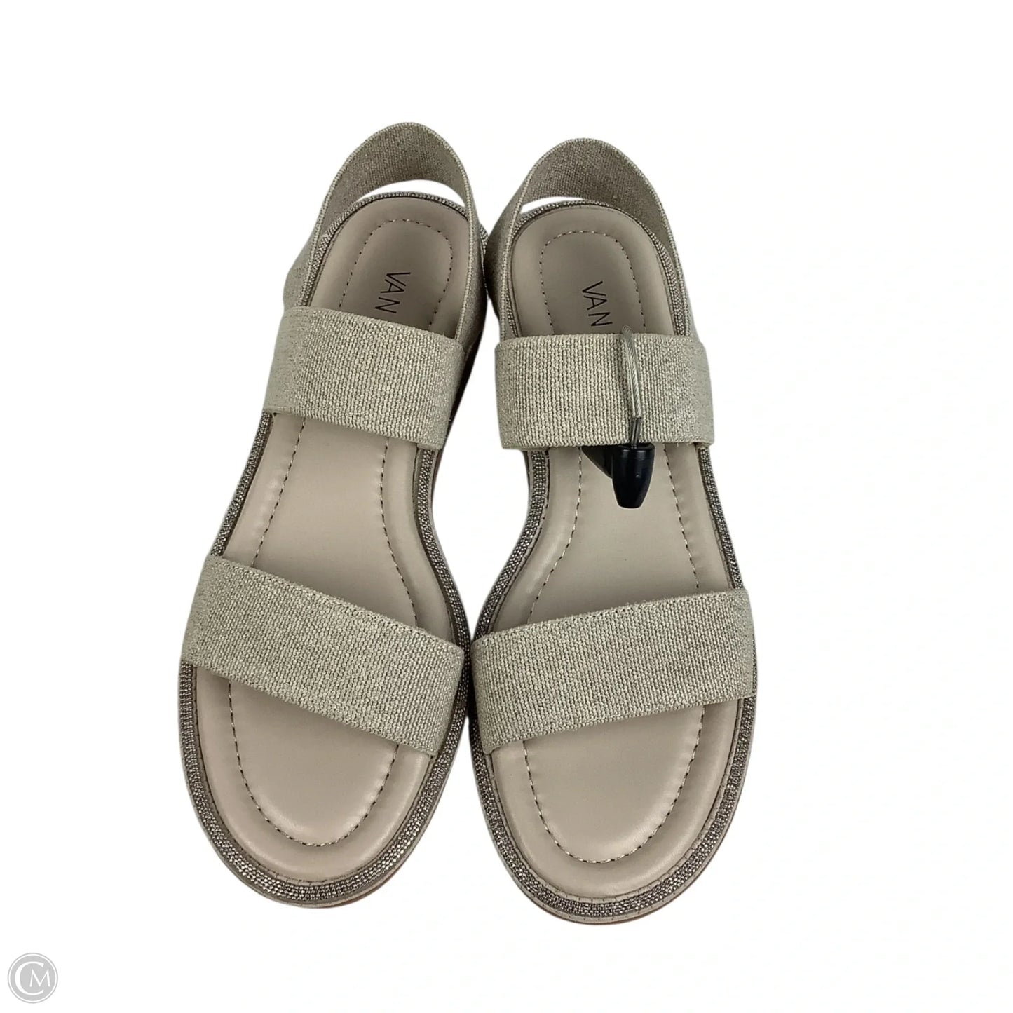 Sandals Flats By Vaneli In Grey, Size: 9