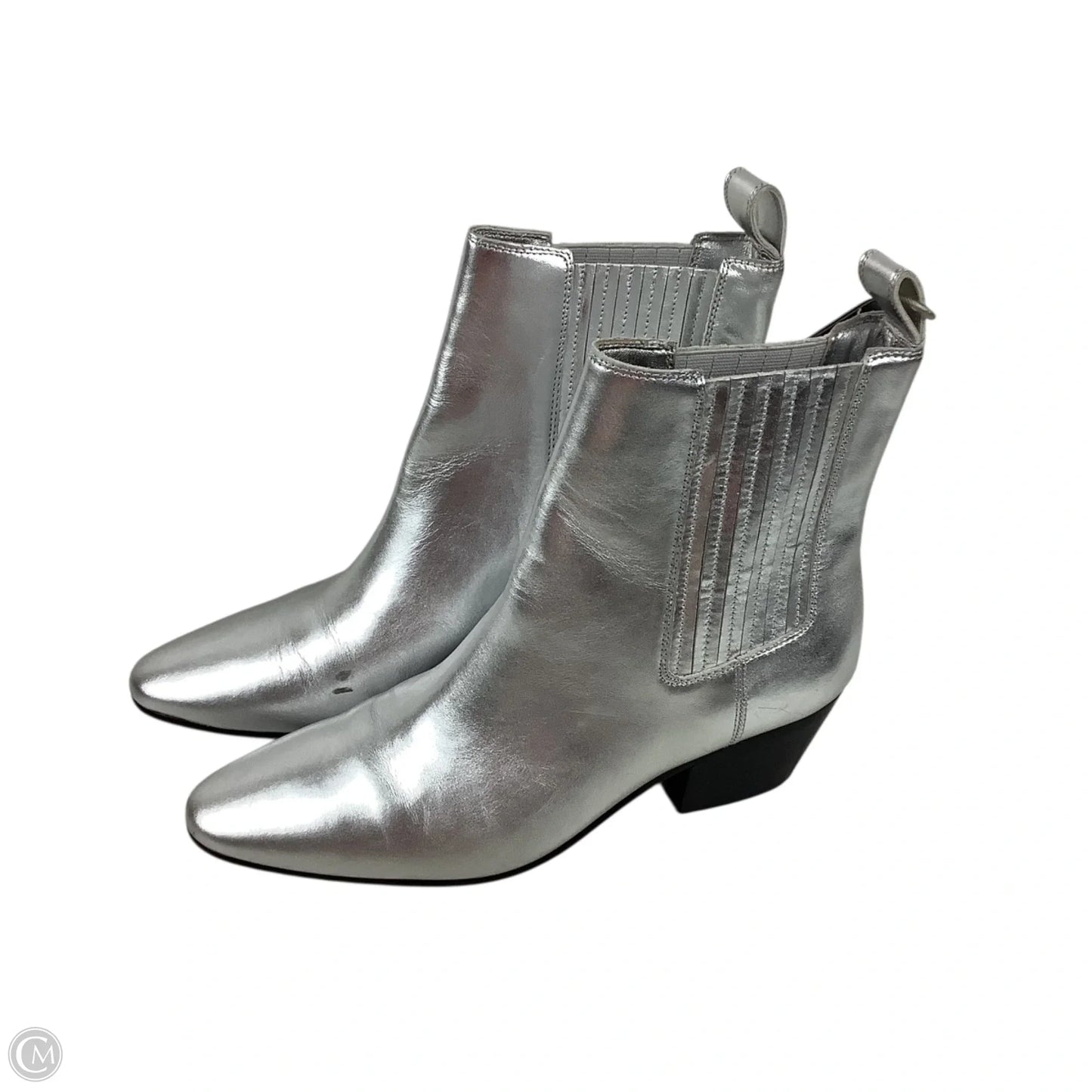 Boots Ankle Flats By J. Crew In Silver, Size: 7.5