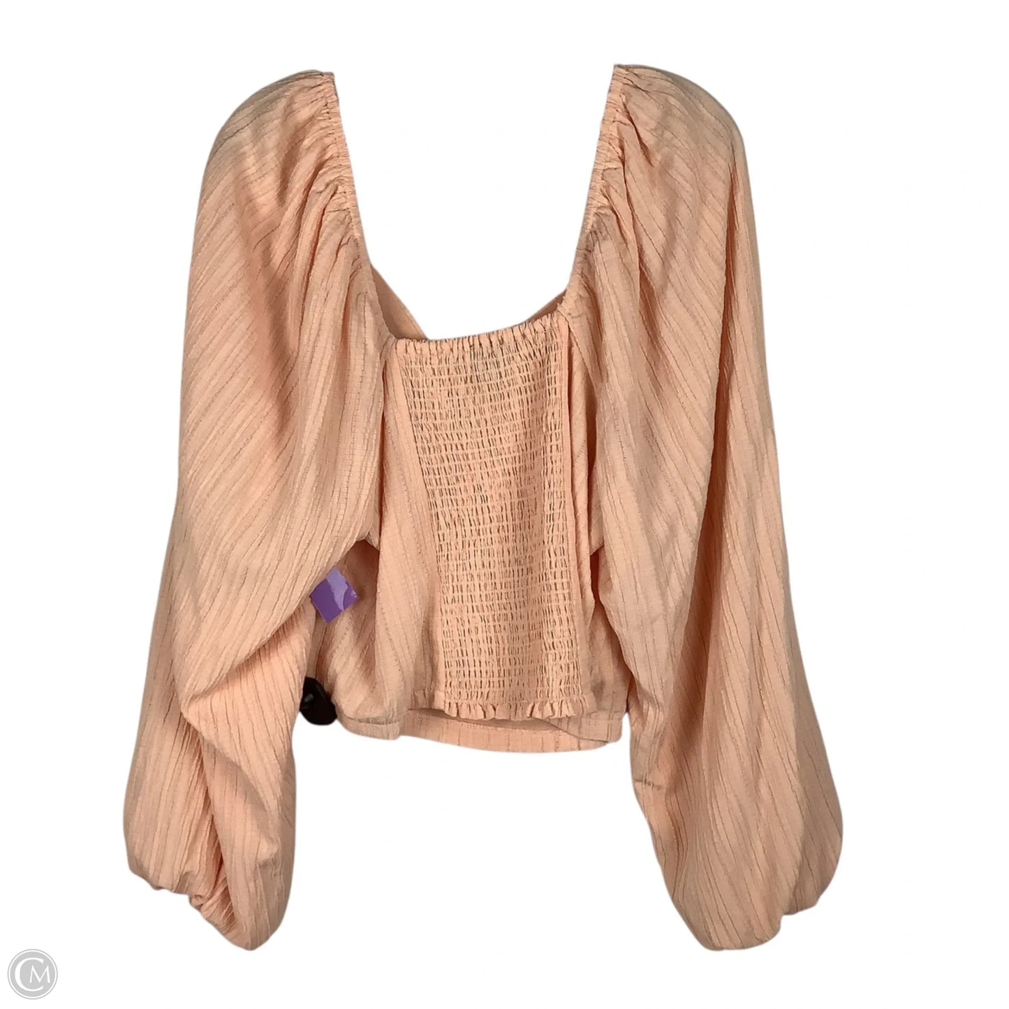 Top Short Sleeve By Forever 21 In Peach, Size: 2x