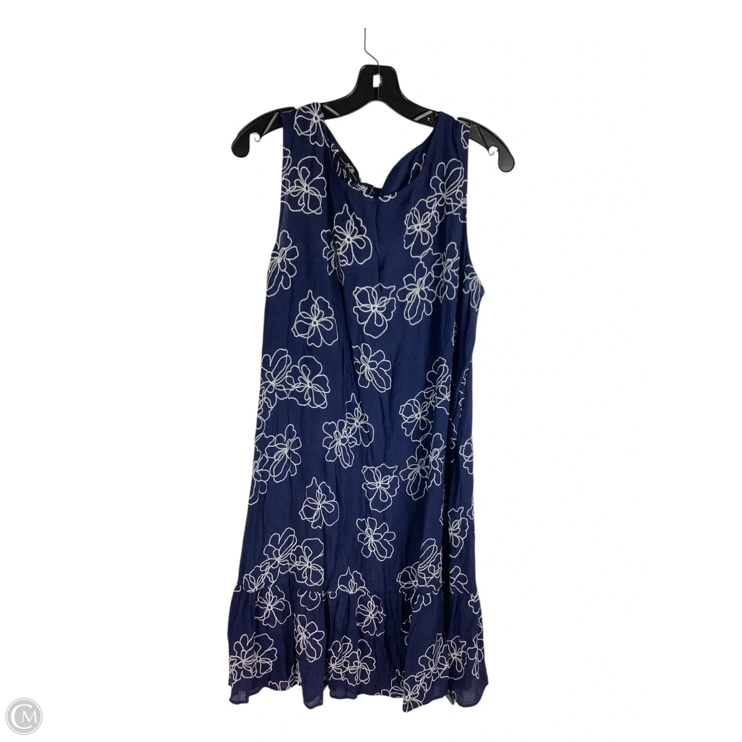Dress Casual Midi By Agb In Navy, Size: Xl
