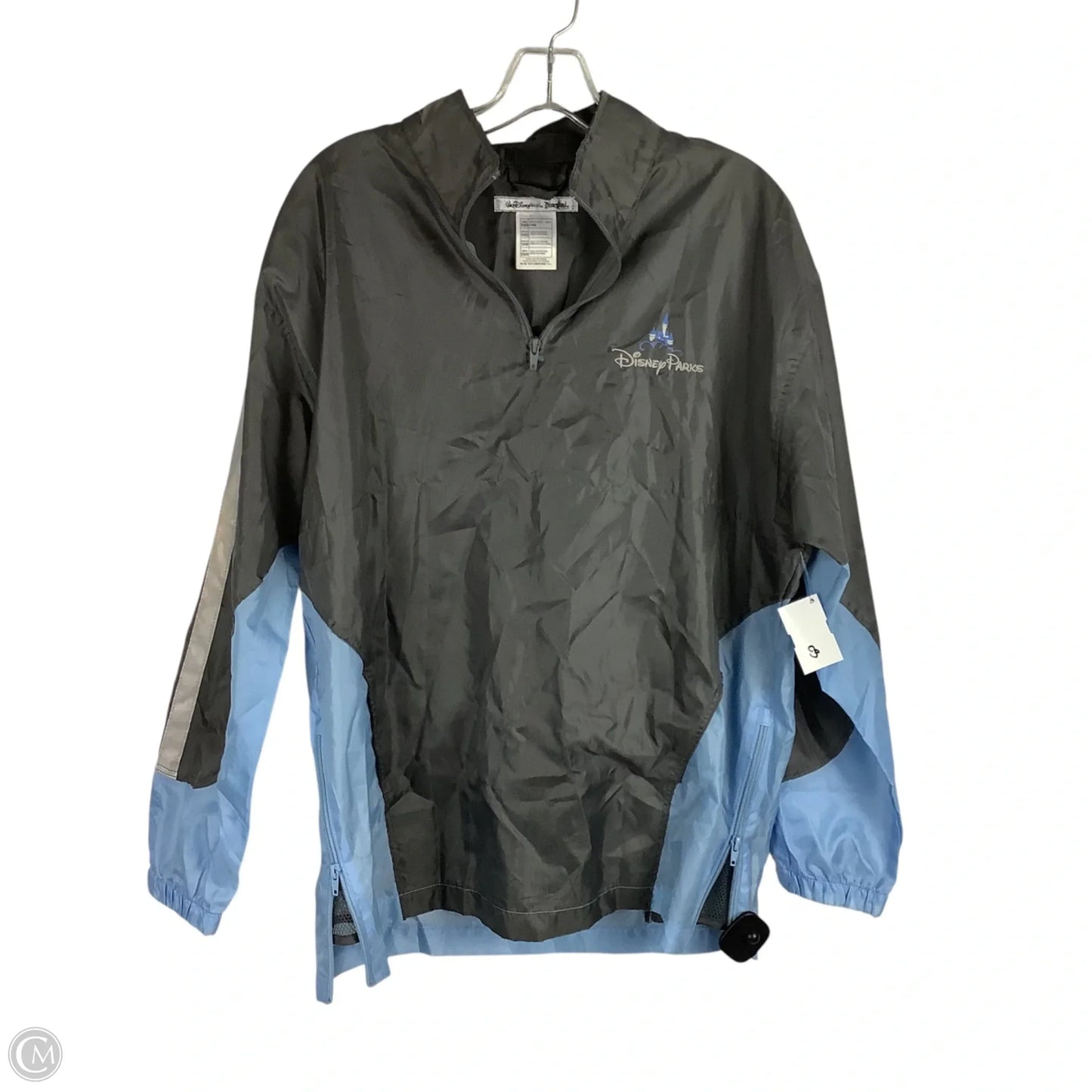 Jacket Windbreaker By Disney Store In Grey, Size: Xs/S