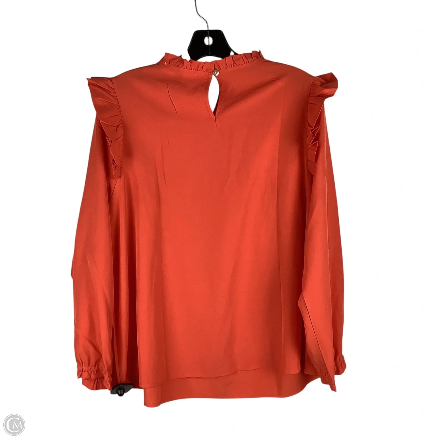 Top Long Sleeve By Cmc In Orange, Size: L