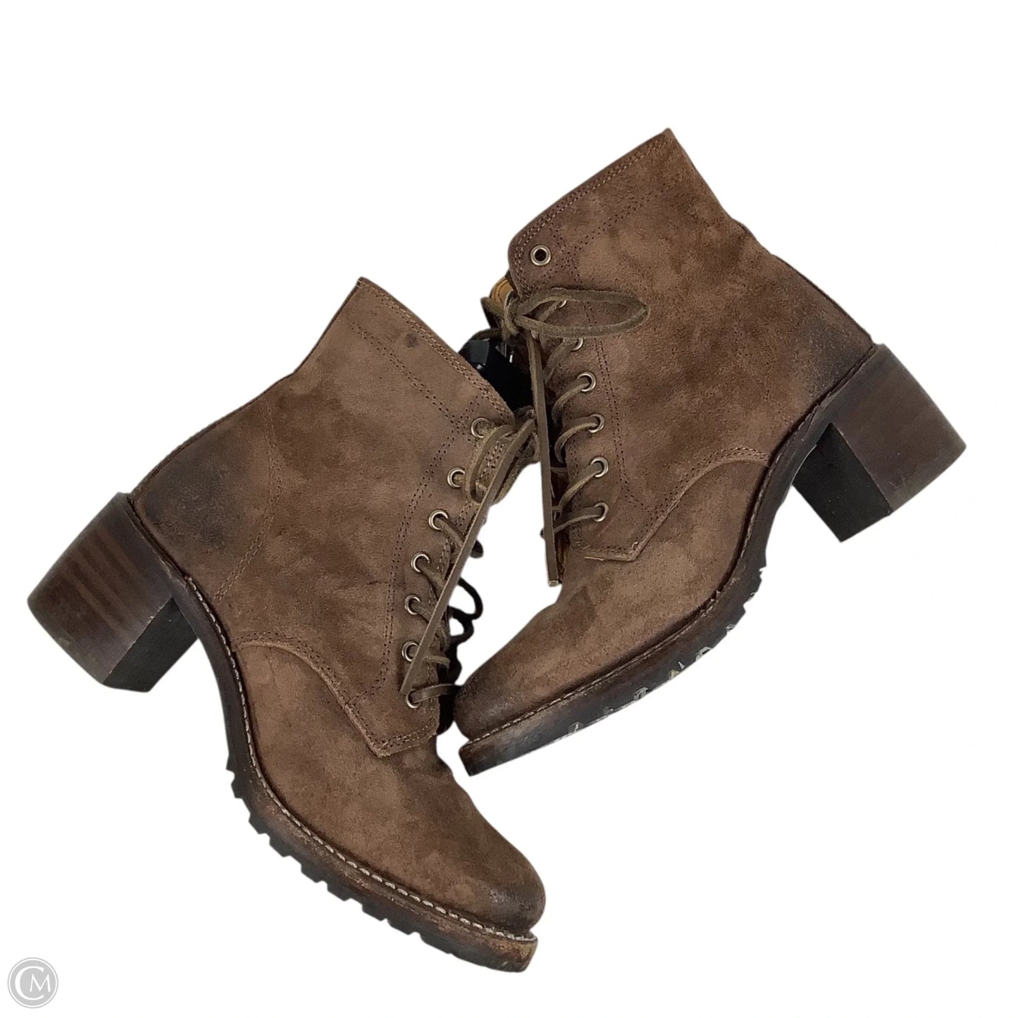 Boots Designer By Frye In Brown, Size: 6.5