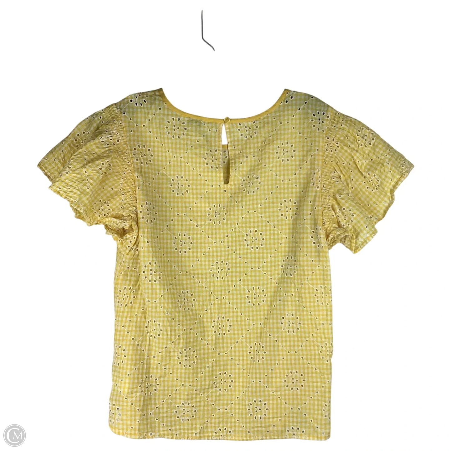 Top Short Sleeve By Crown And Ivy In Yellow, Size: S