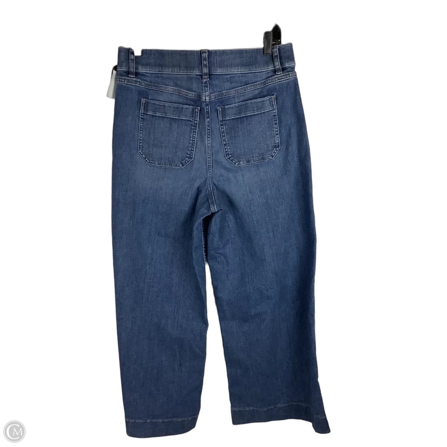 Jeans Wide Leg By Spanx In Blue Denim, Size: L
