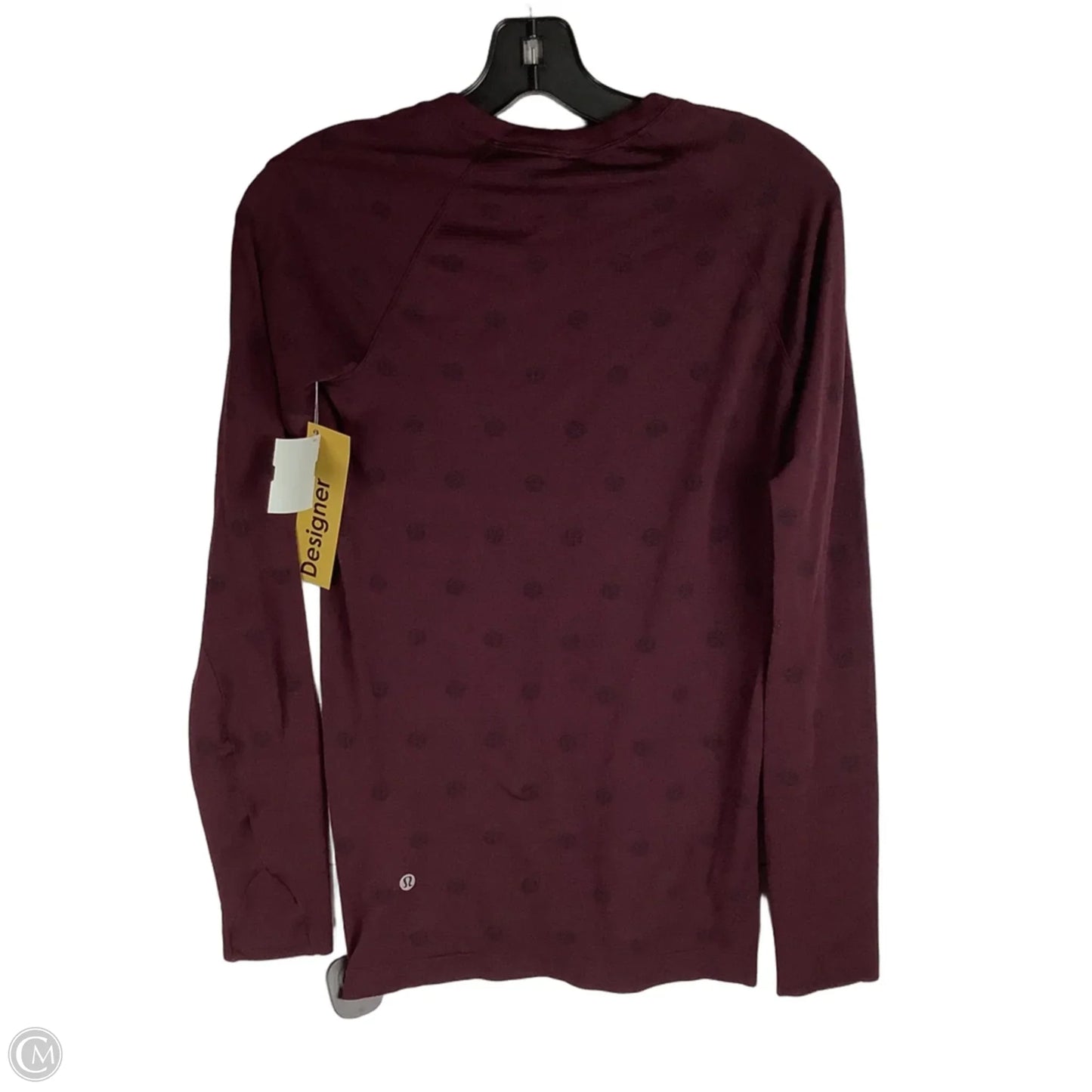 Athletic Top Long Sleeve Crewneck By Lululemon In Red, Size: 6