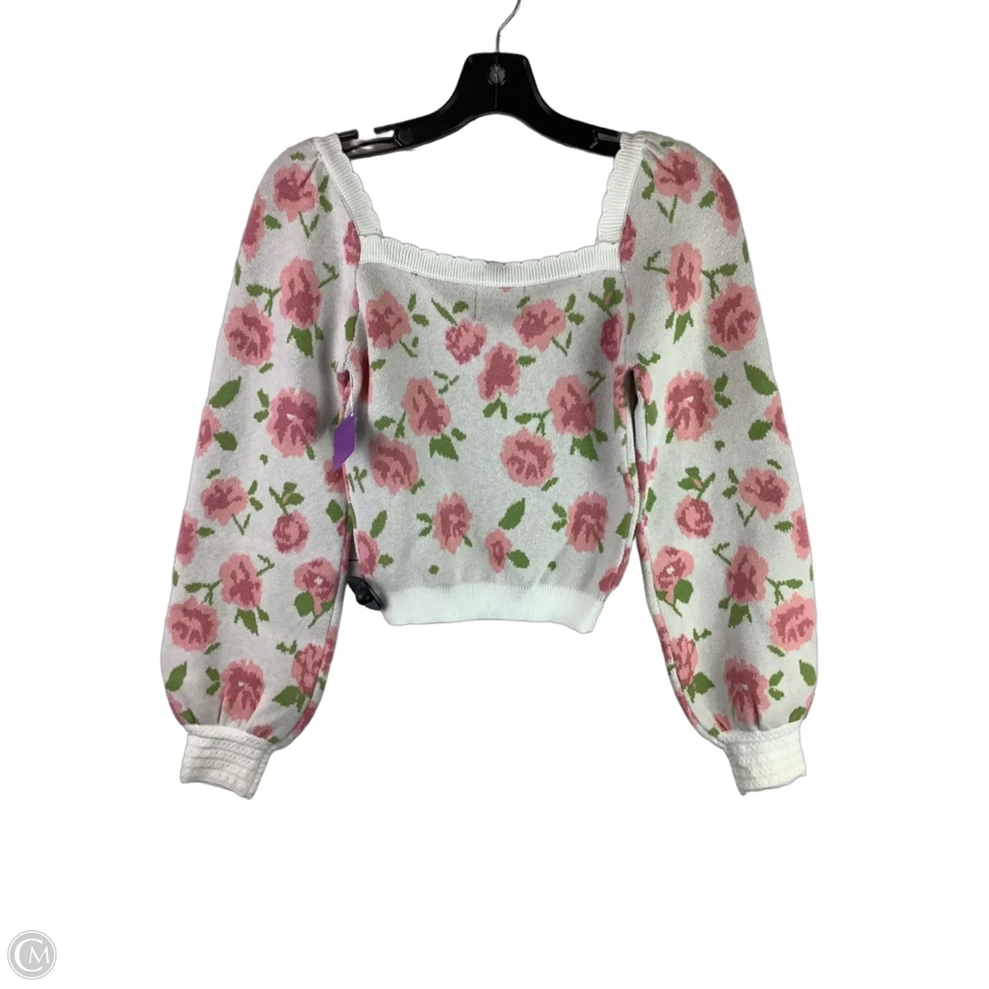 Sweater By Clothes Mentor In Floral Print, Size: Xs