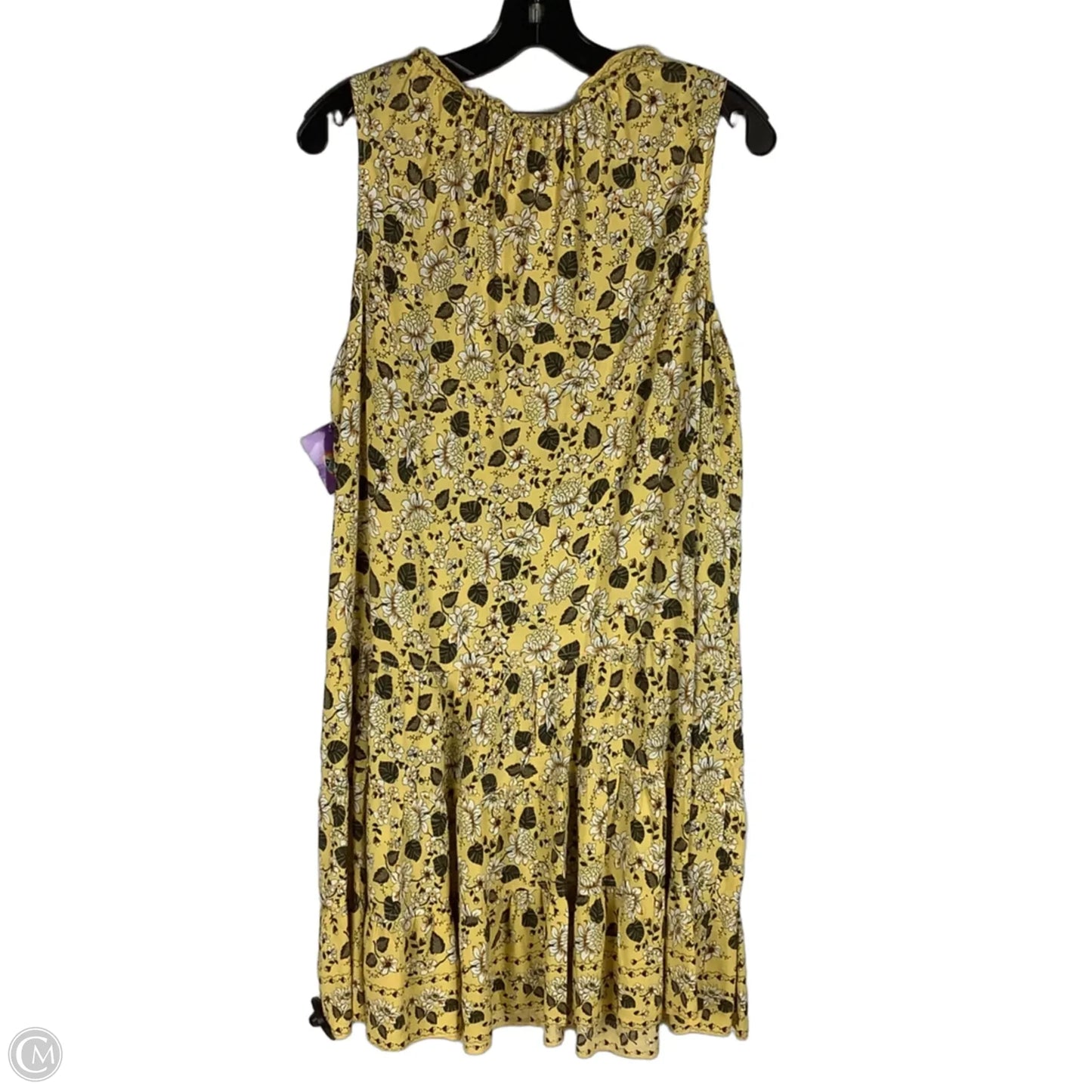 Dress Casual Short By Max Studio In Yellow, Size: M