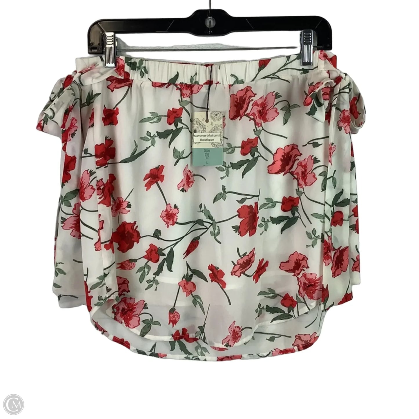 Skirt Midi By Polagram In Floral Print, Size: S