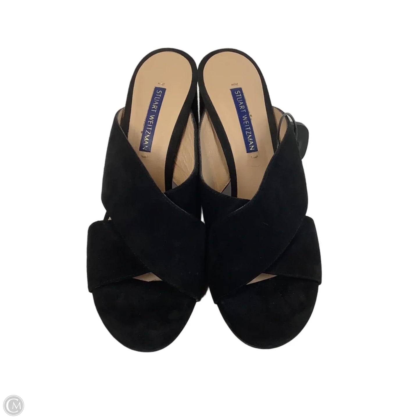 Sandals Designer By Stuart Weitzman In Black, Size: 7