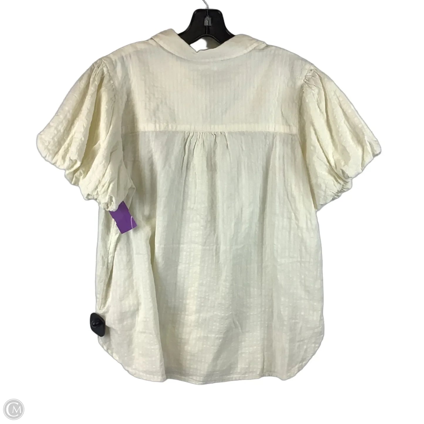 Top Short Sleeve By Pilcro In Cream, Size: Xl