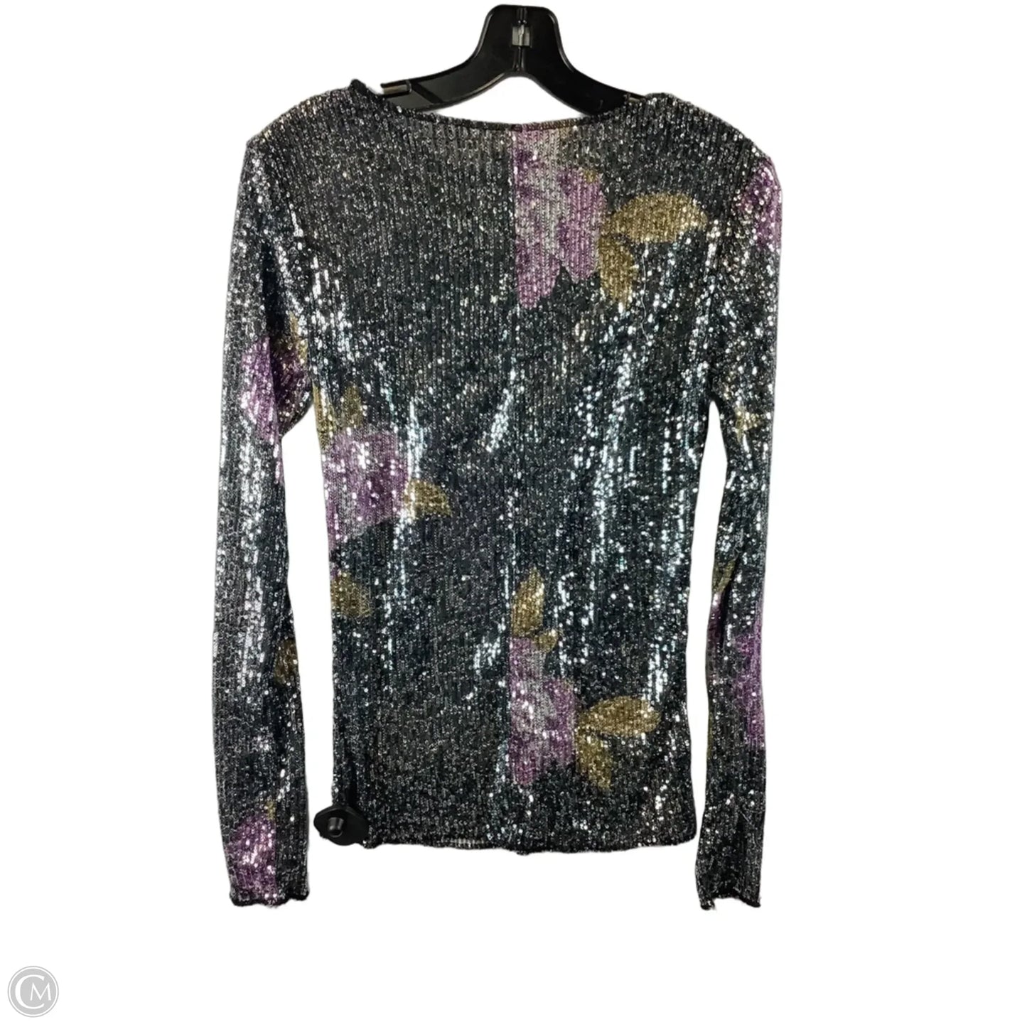 Top Long Sleeve By Free People In Silver, Size: S