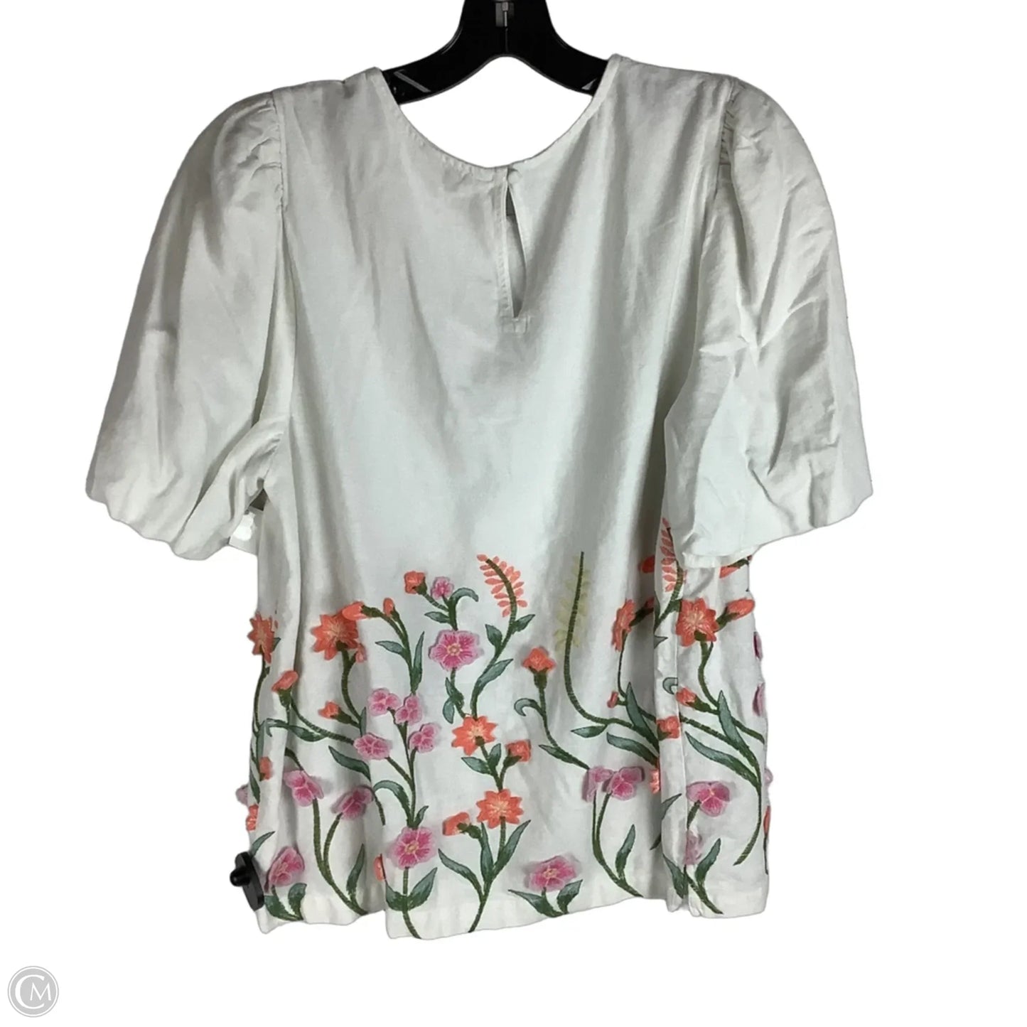 Top Short Sleeve By Crown And Ivy In White, Size: Xl
