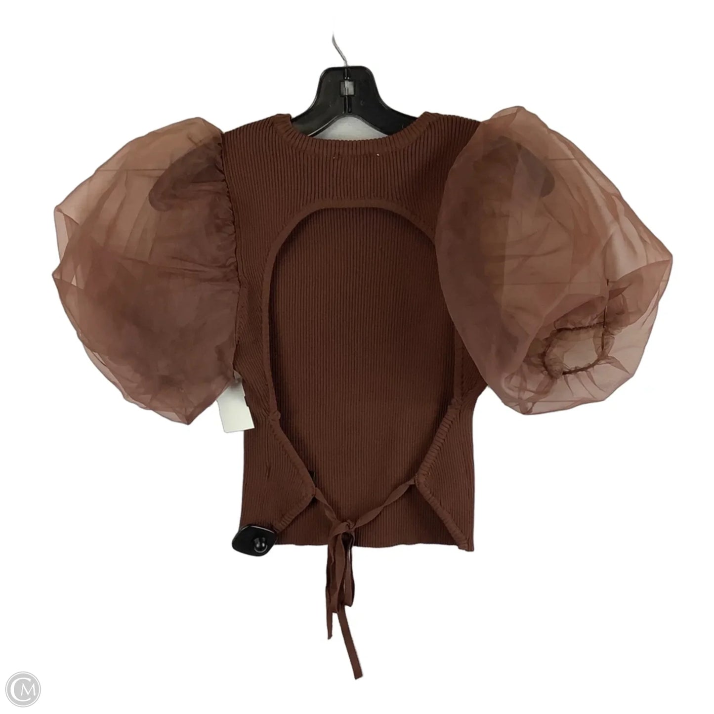 Top Short Sleeve By Astr The Label In Brown, Size: S