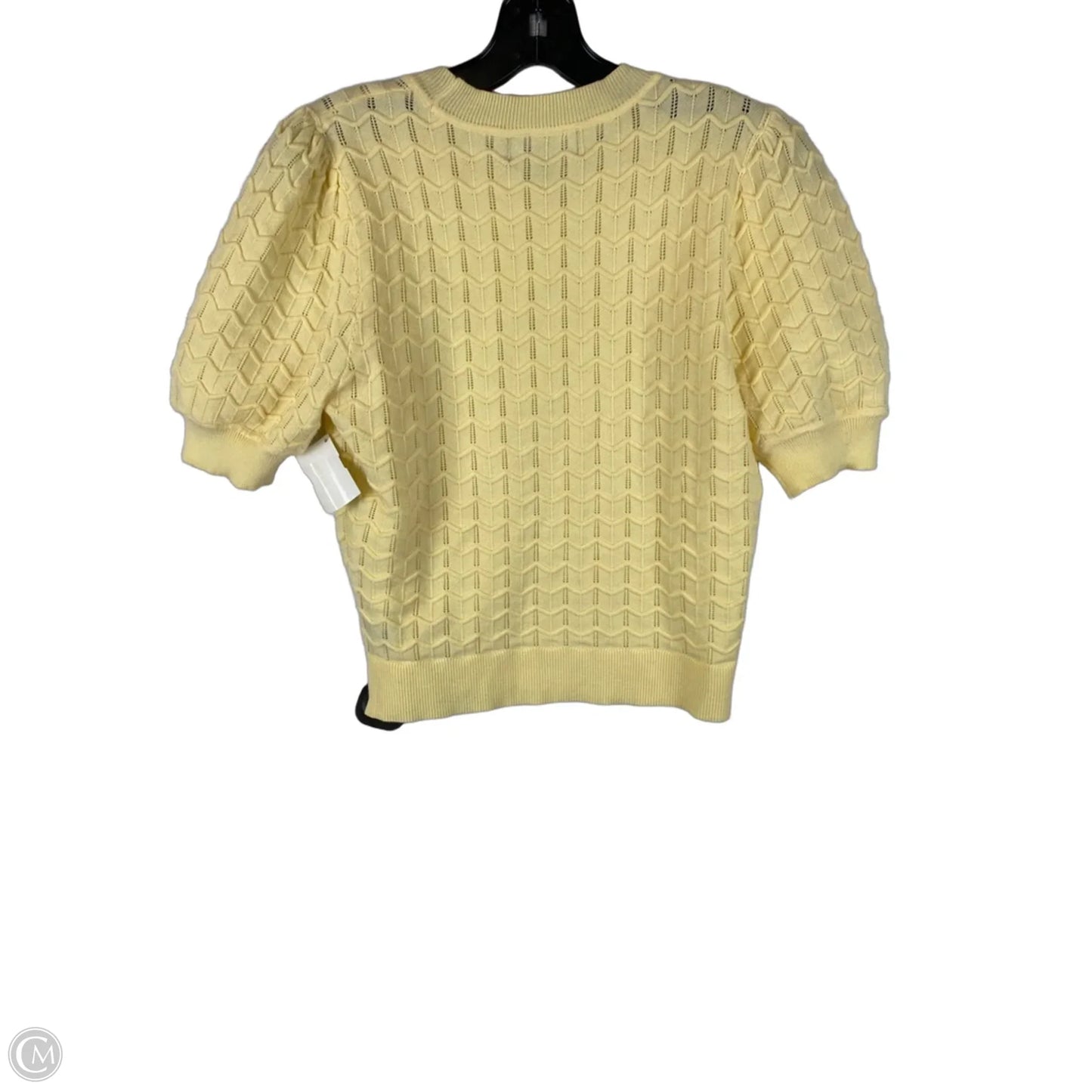 Top Short Sleeve By Marled In Yellow, Size: S