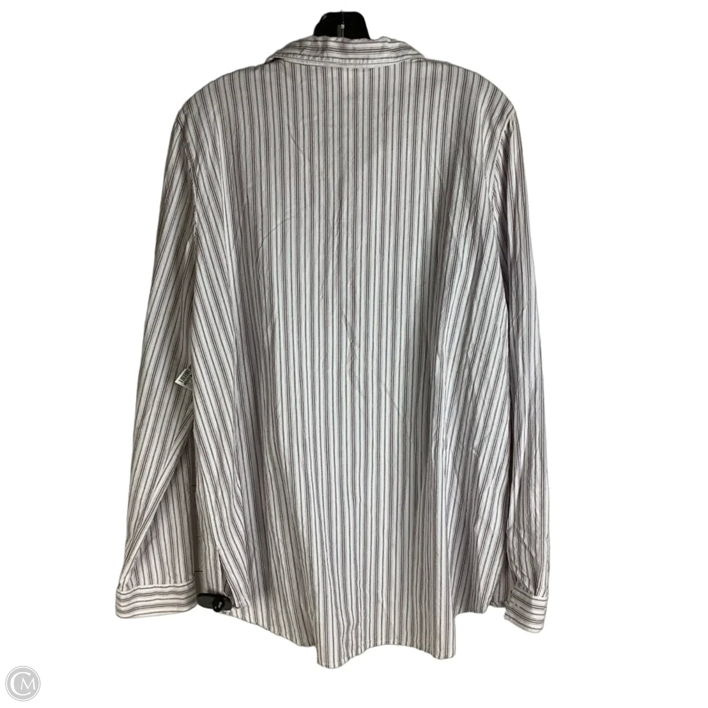 Top Long Sleeve By Shyanne In Striped Pattern, Size: Xxl