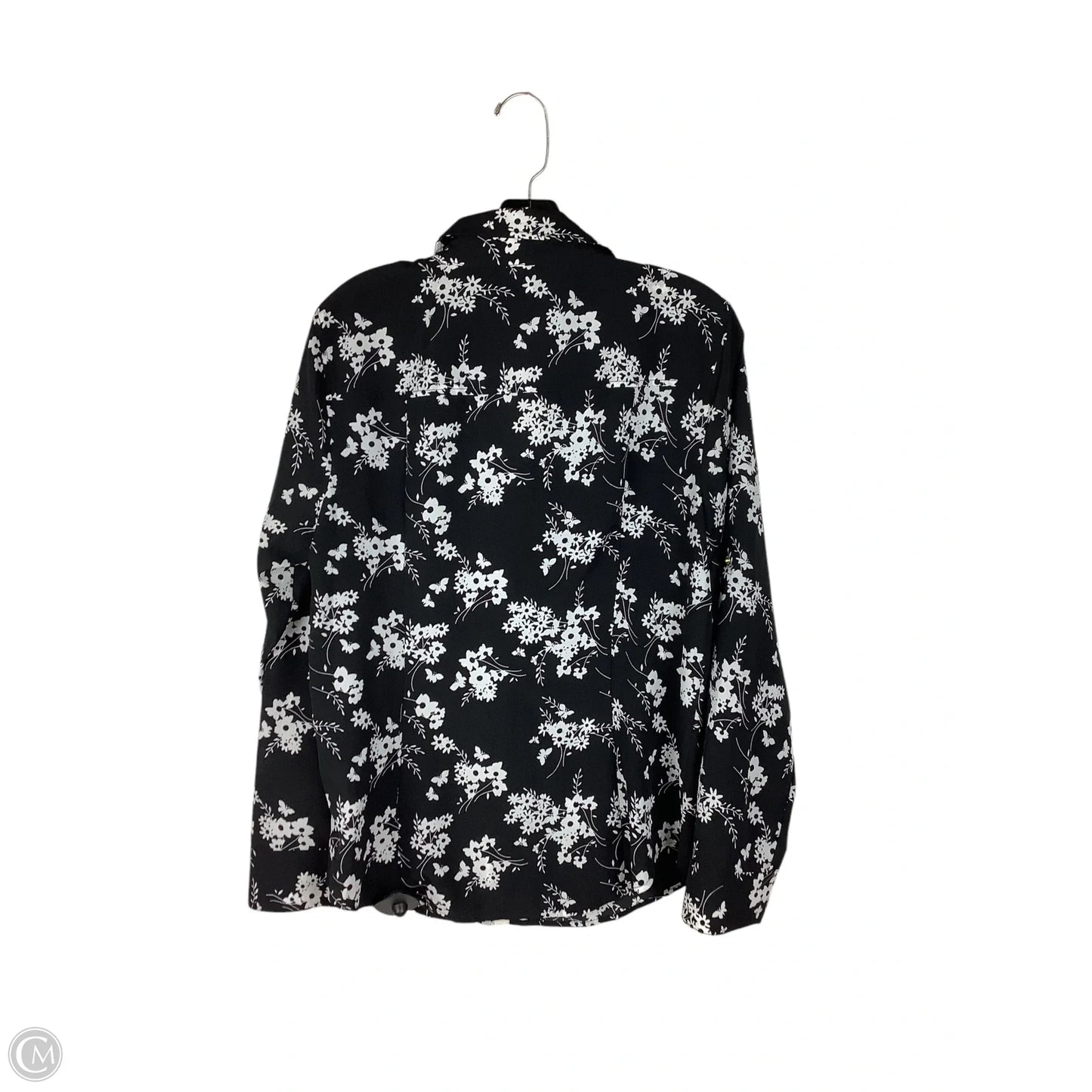 Top Long Sleeve Designer By Michael Kors In Black, Size: L