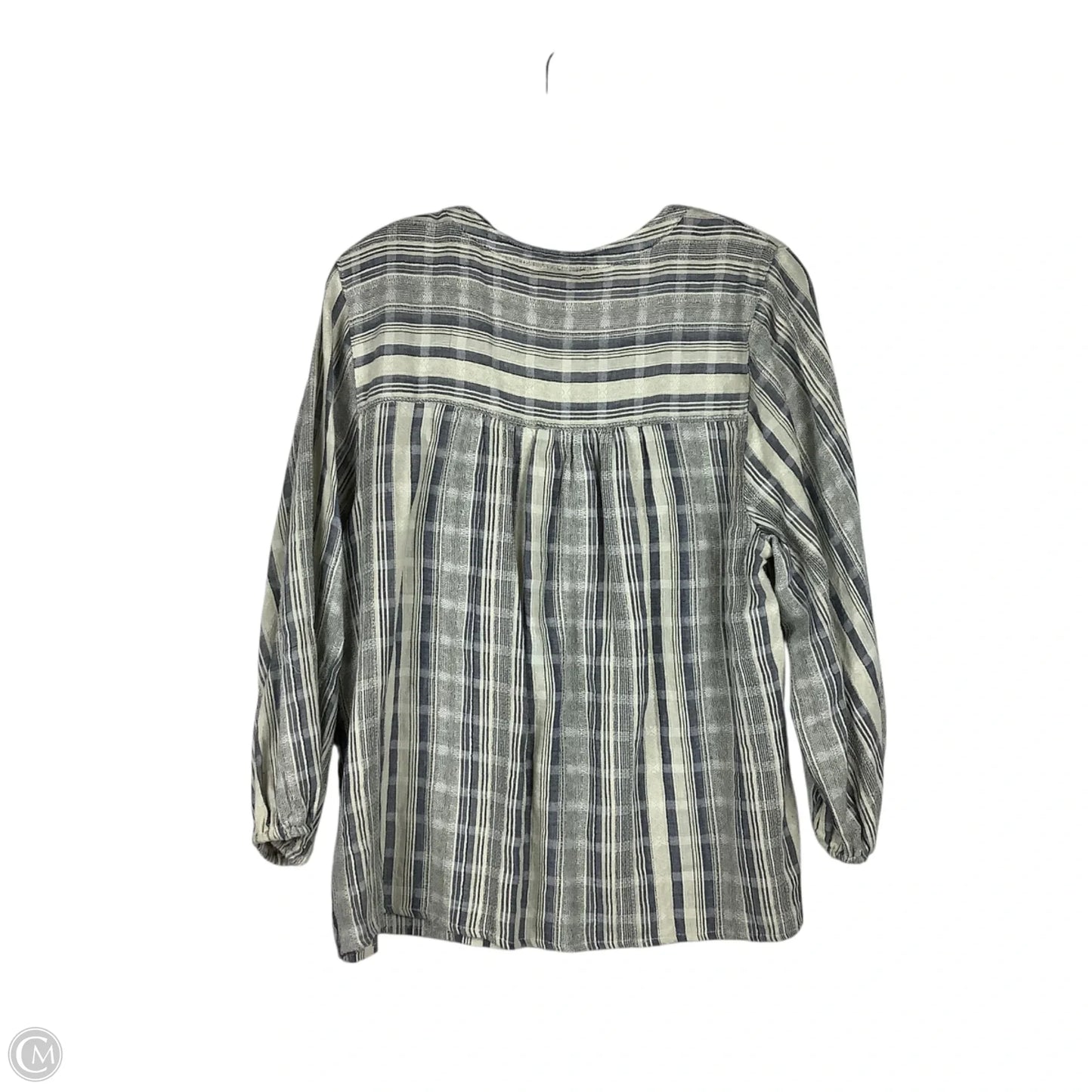 Top 3/4 Sleeve By Knox Rose In Striped Pattern, Size: M