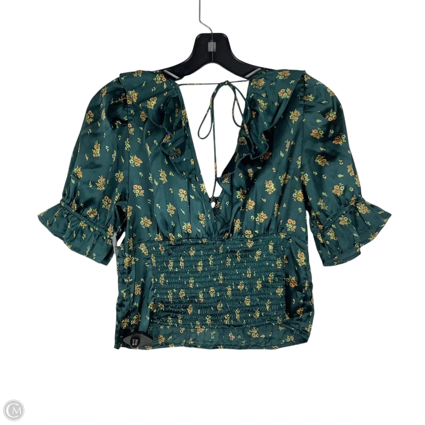 Top Short Sleeve By Free People In Green, Size: S