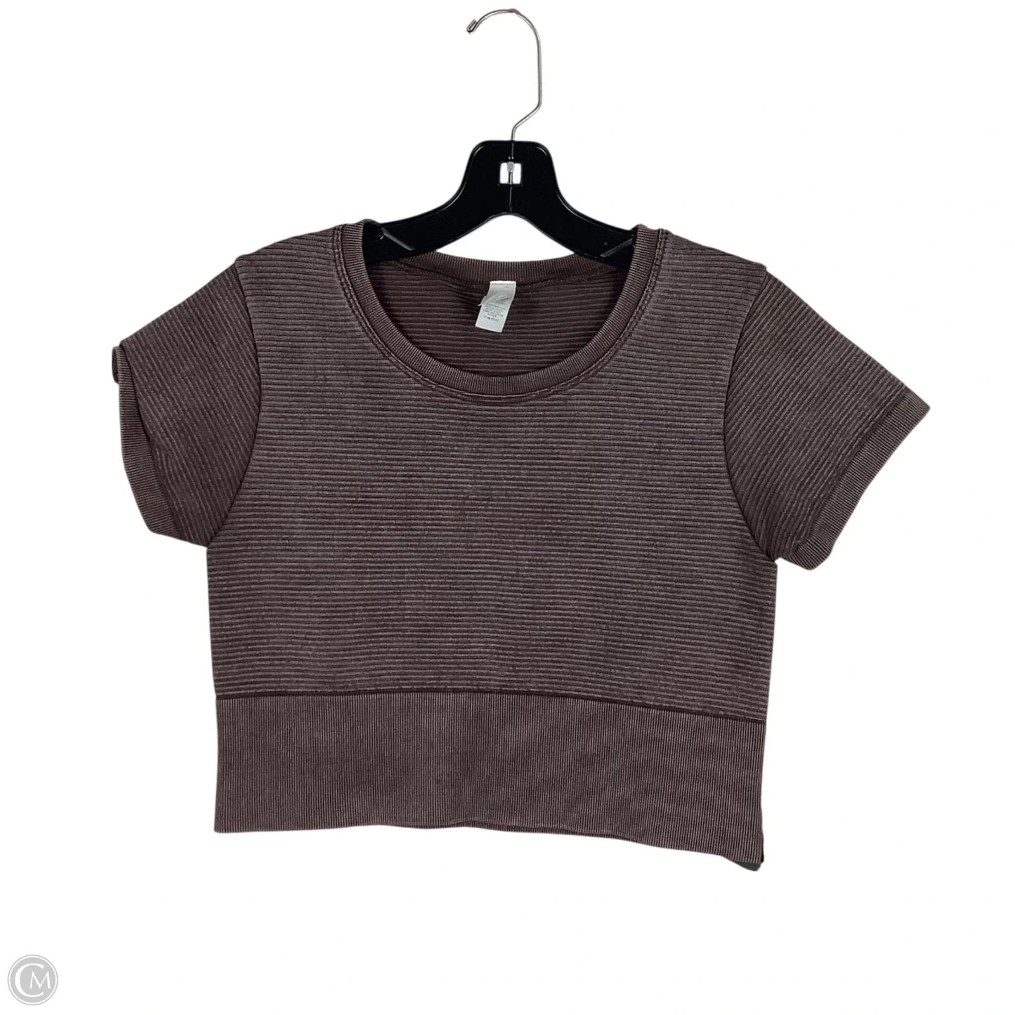 Top Short Sleeve By Offline By Aerie In Brown, Size: M