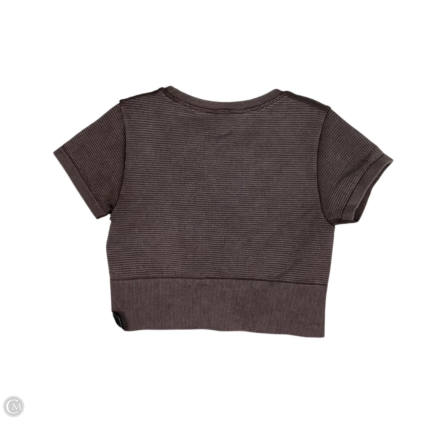 Top Short Sleeve By Offline By Aerie In Brown, Size: M