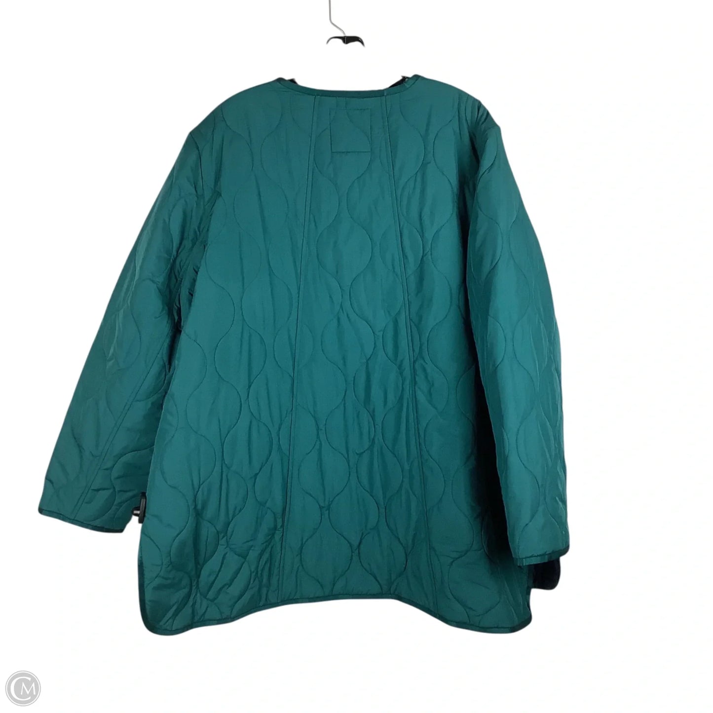 Jacket Puffer & Quilted By Talbots In Green, Size: 2x