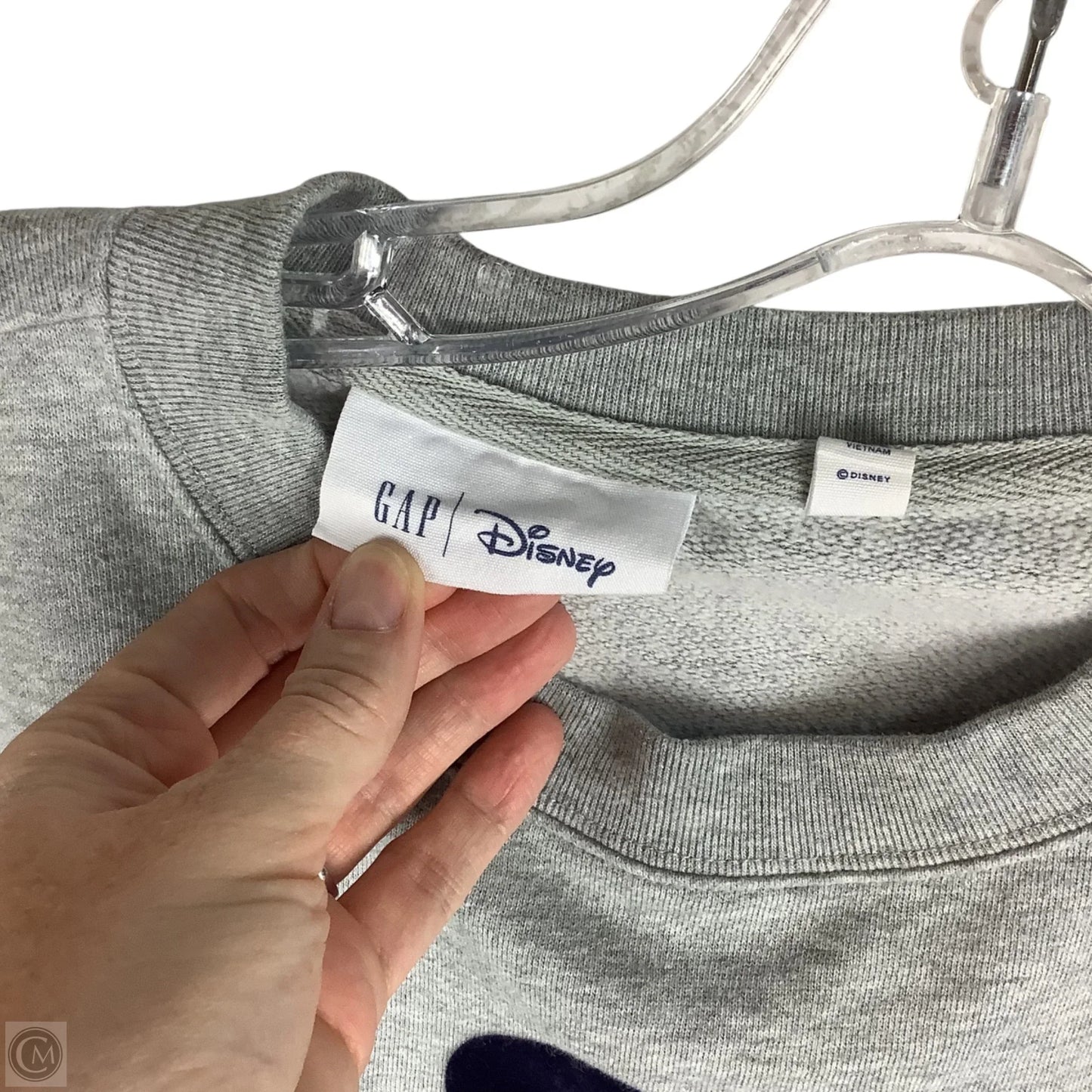 Sweatshirt Crewneck By Gap In Grey, Size: L