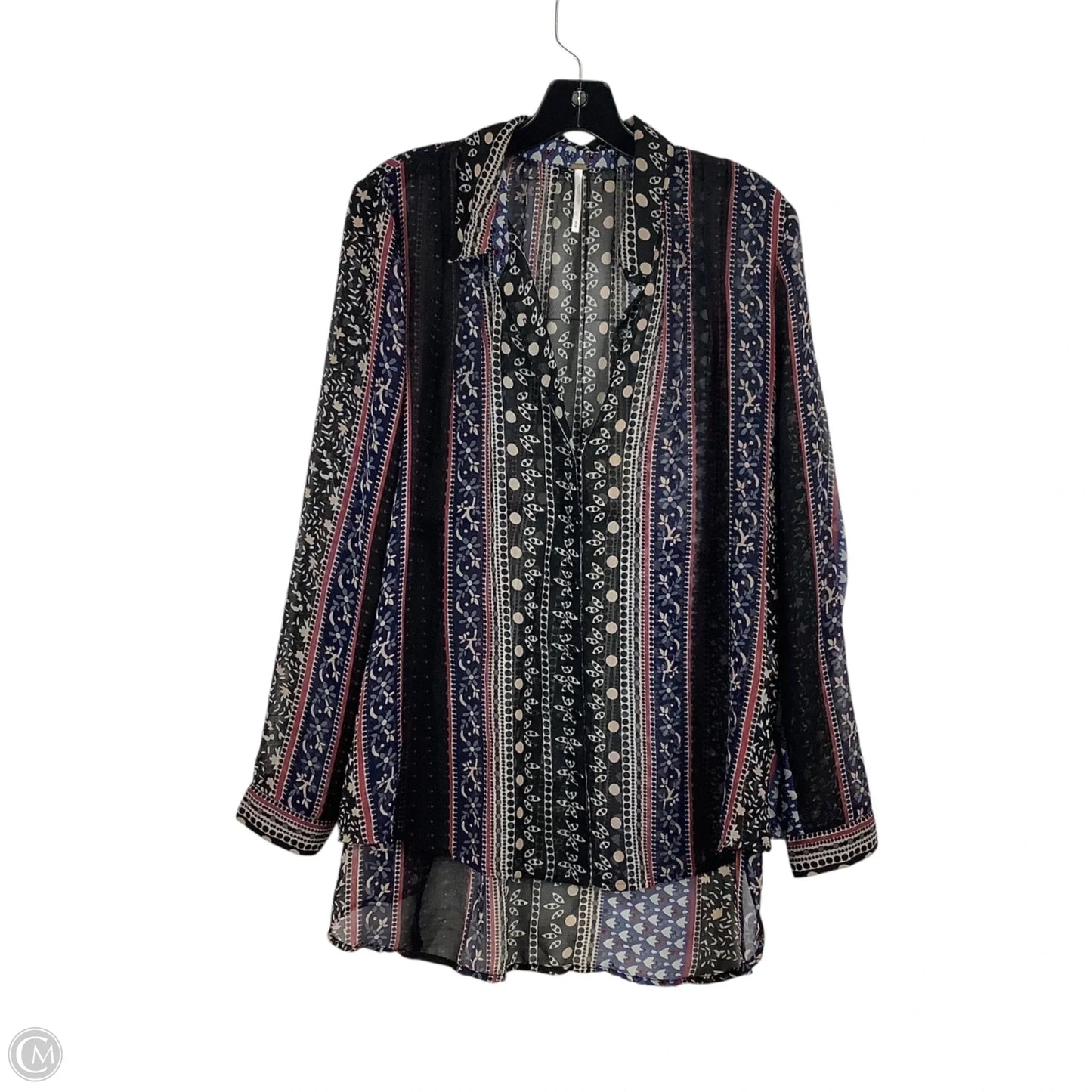 Top Long Sleeve By Free People In Multi-colored, Size: M