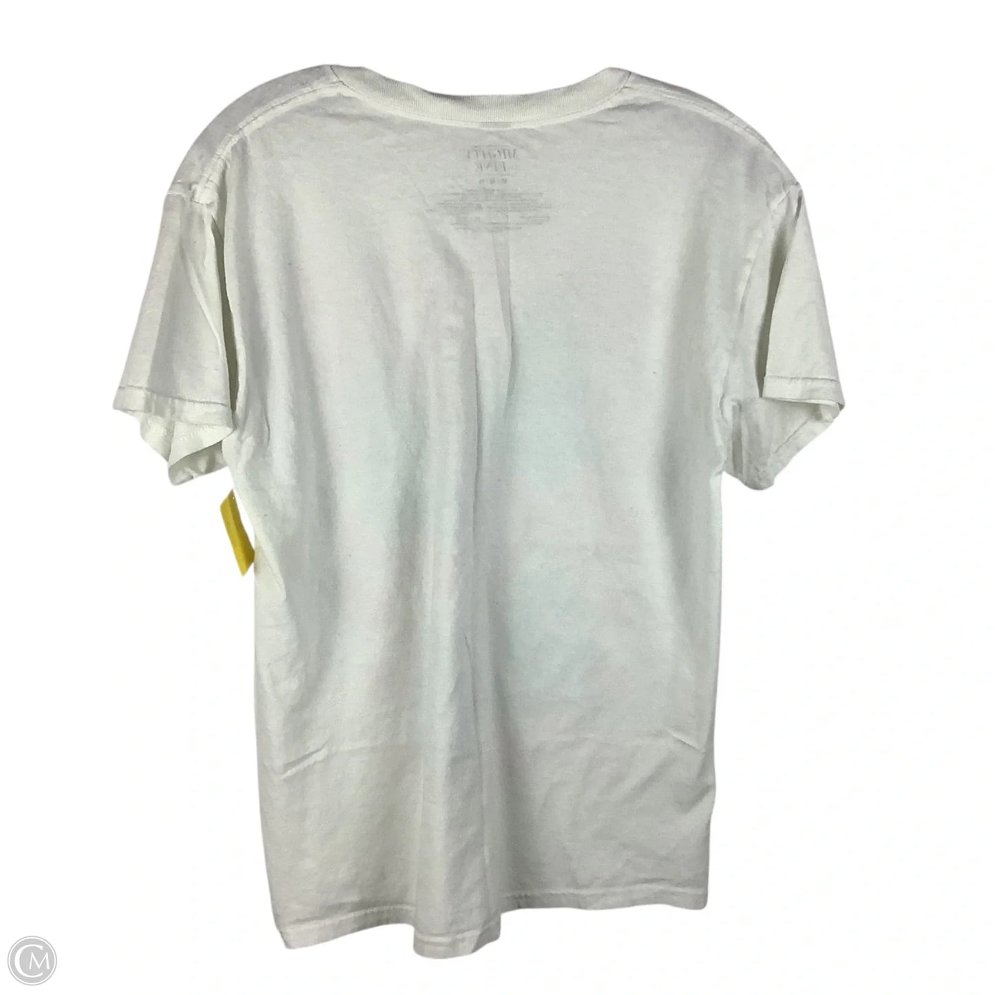 Top Short Sleeve Basic By Mighty Fine In White, Size: M