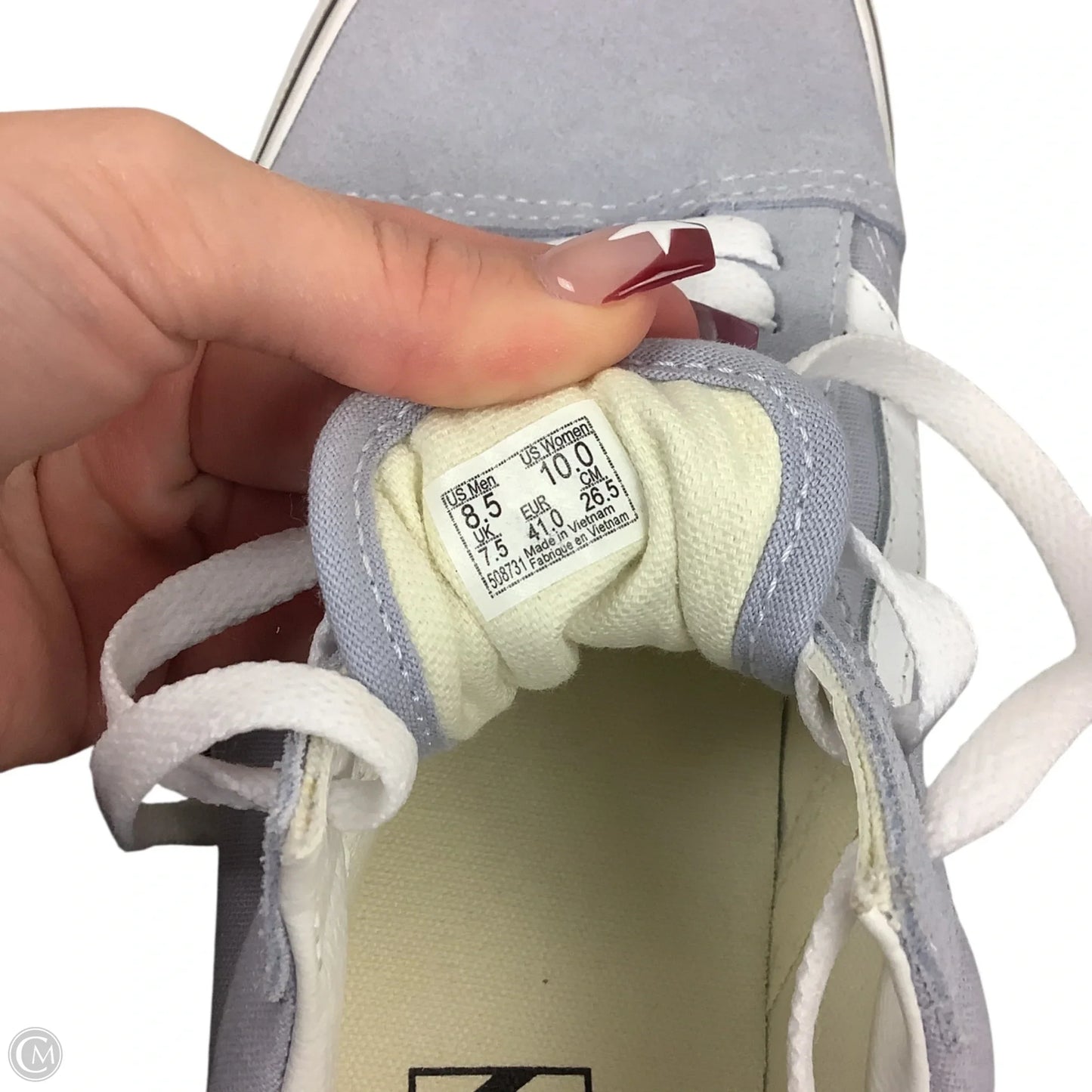 Shoes Sneakers By Vans In Grey, Size: 10