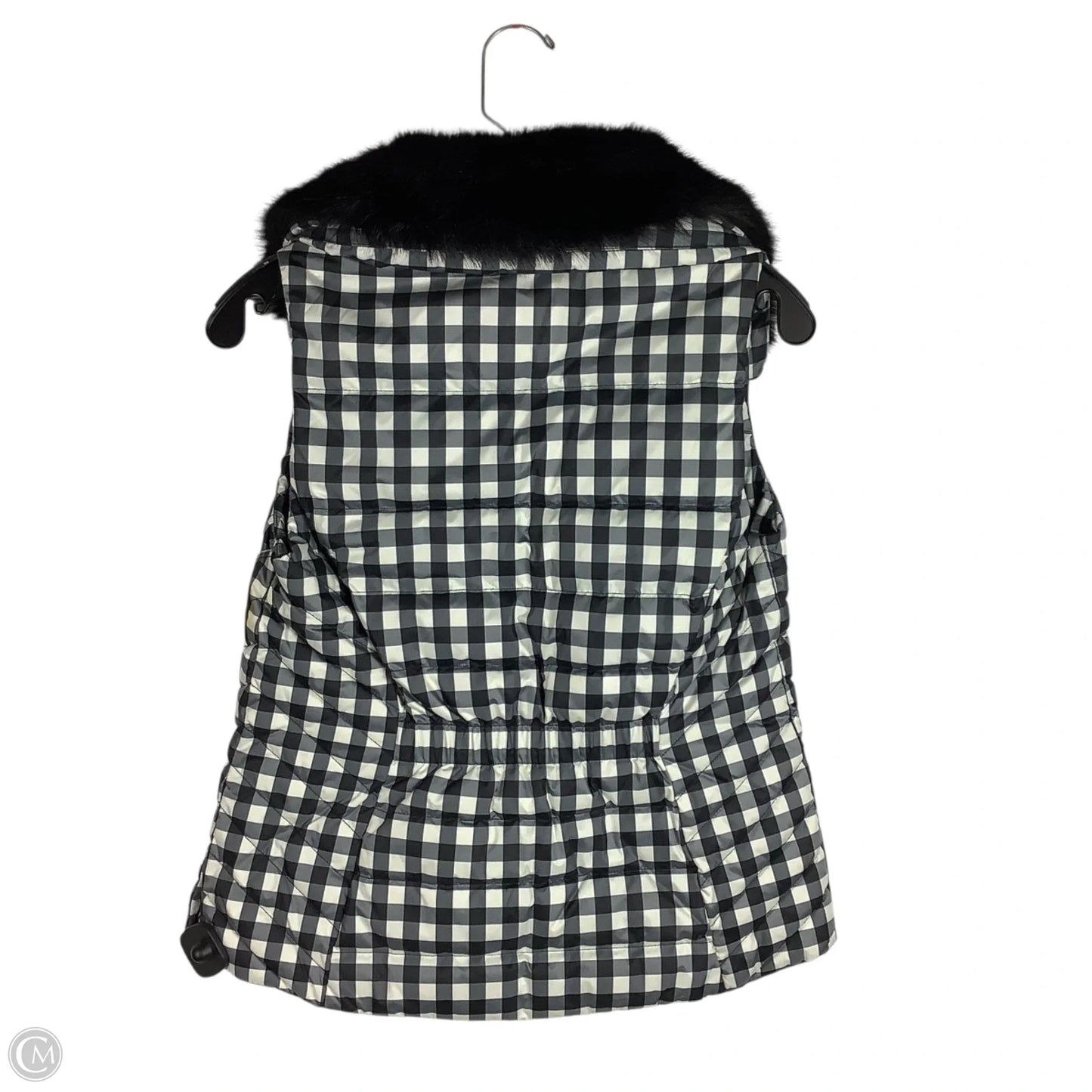 Vest Puffer & Quilted By Talbots In Checkered Pattern, Size: S petite