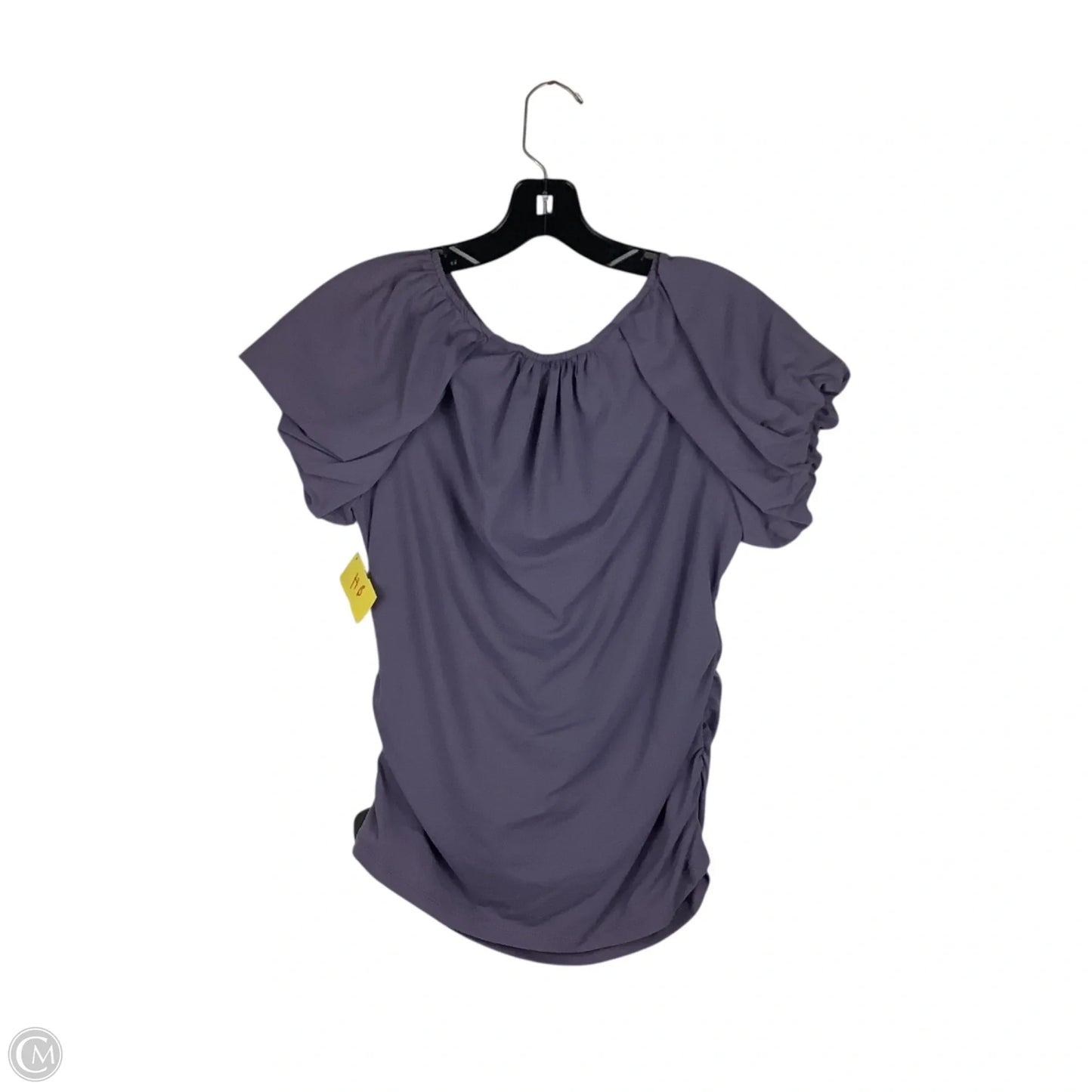 Top Short Sleeve By Anthropologie In Purple, Size: M