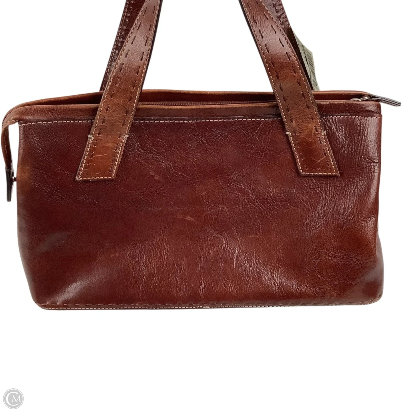 Handbag Leather By Fossil, Size: Small