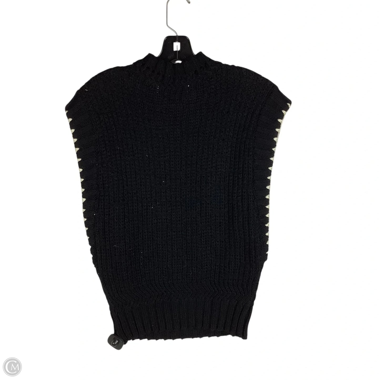 Vest Sweater By Bishop + Young In Black, Size: M