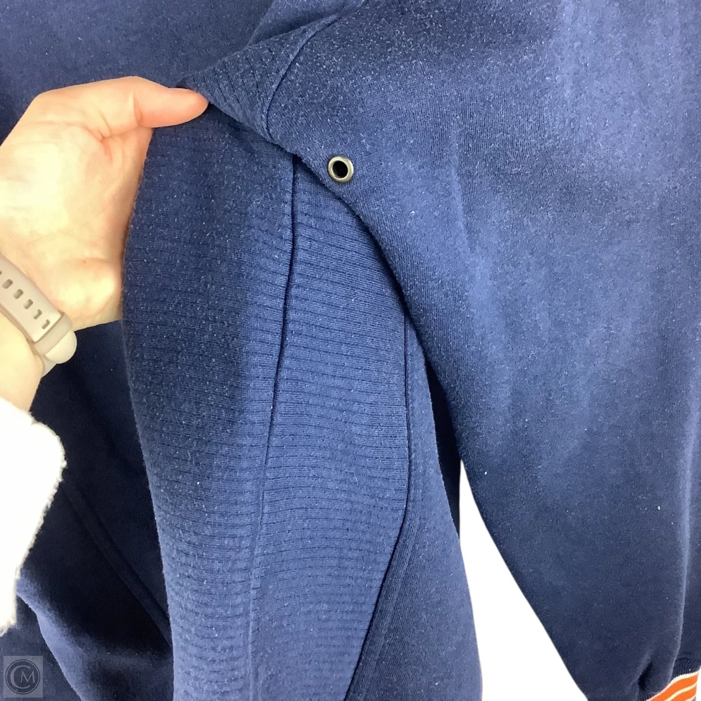 Sweatshirt Collar By Lee In Navy, Size: M