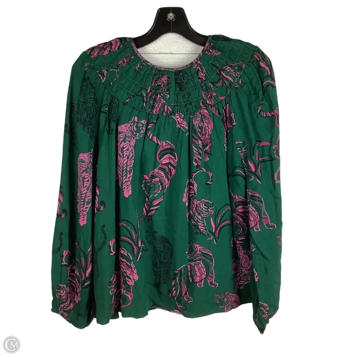 Top Long Sleeve By Crown And Ivy In Green, Size: S
