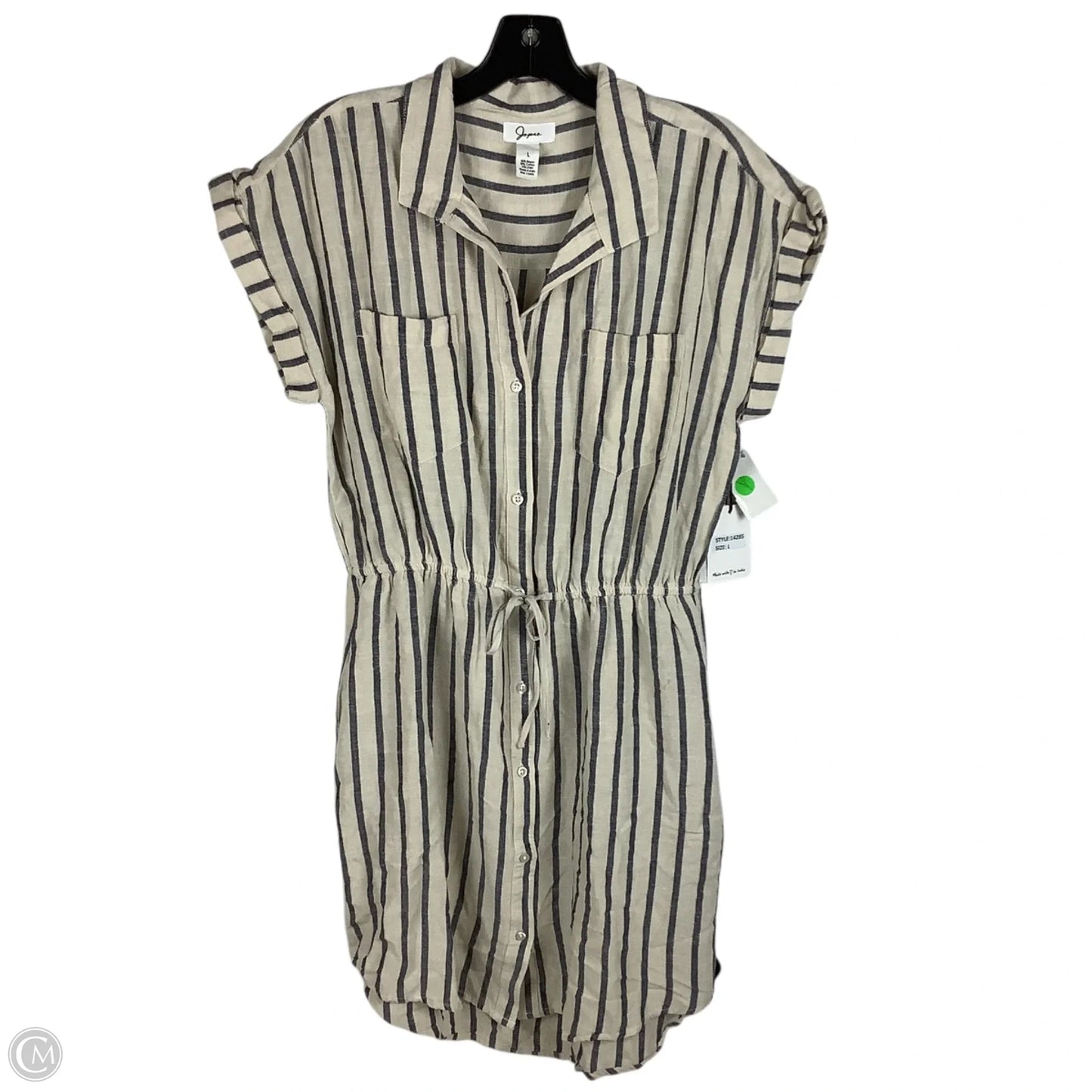 Dress Casual Short By Japna In Striped Pattern, Size: L