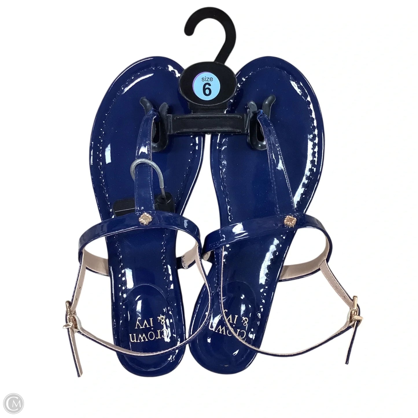 Sandals Flats By Crown And Ivy In Nautical Print, Size: 6