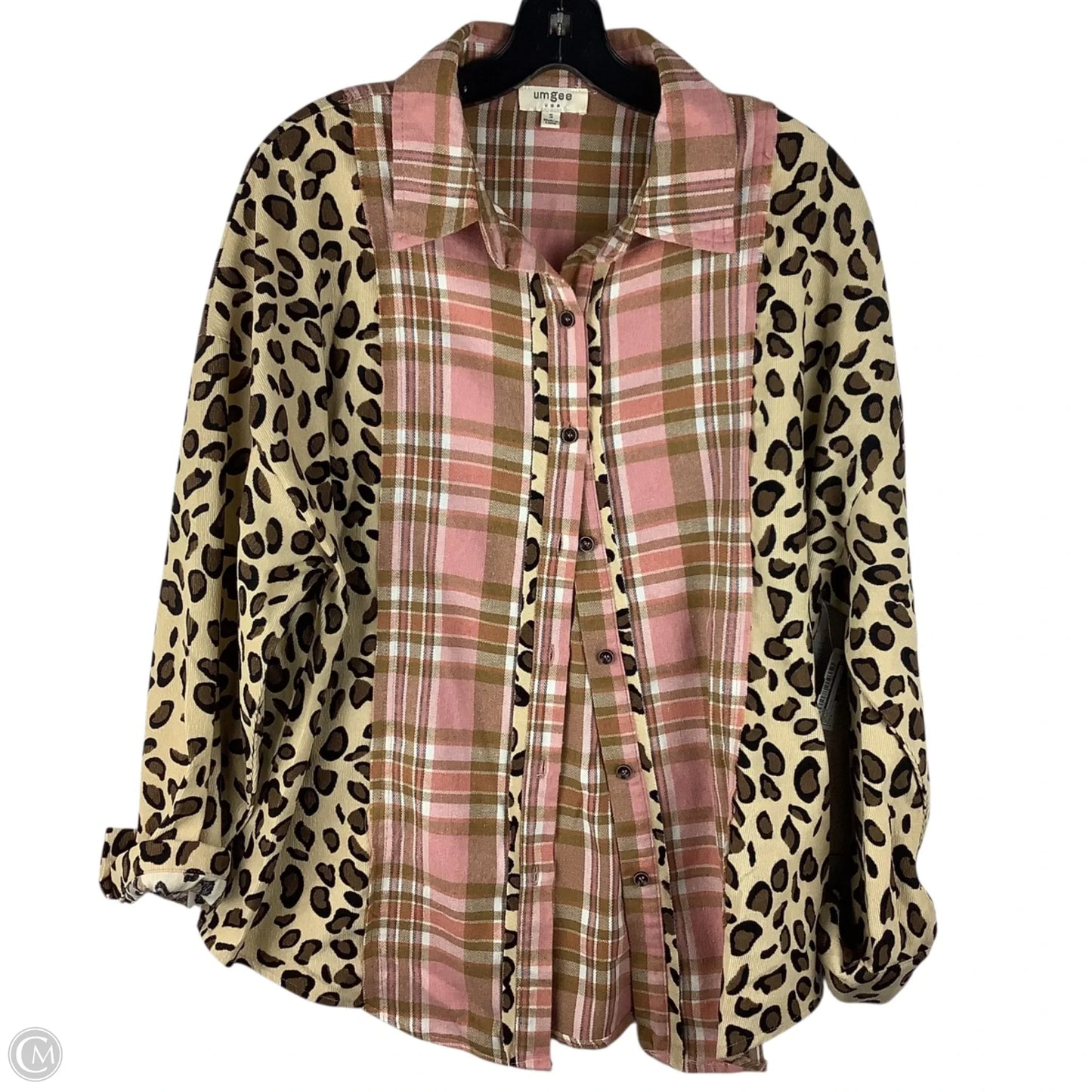 Top Long Sleeve By Umgee In Animal Print, Size: S