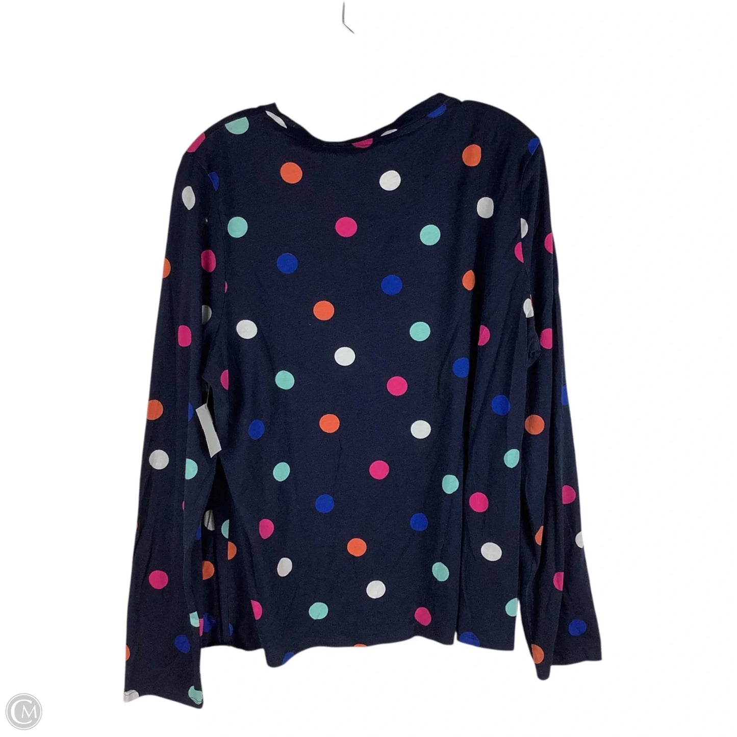 Top Long Sleeve By Crown And Ivy In Polkadot Pattern, Size: Xxl
