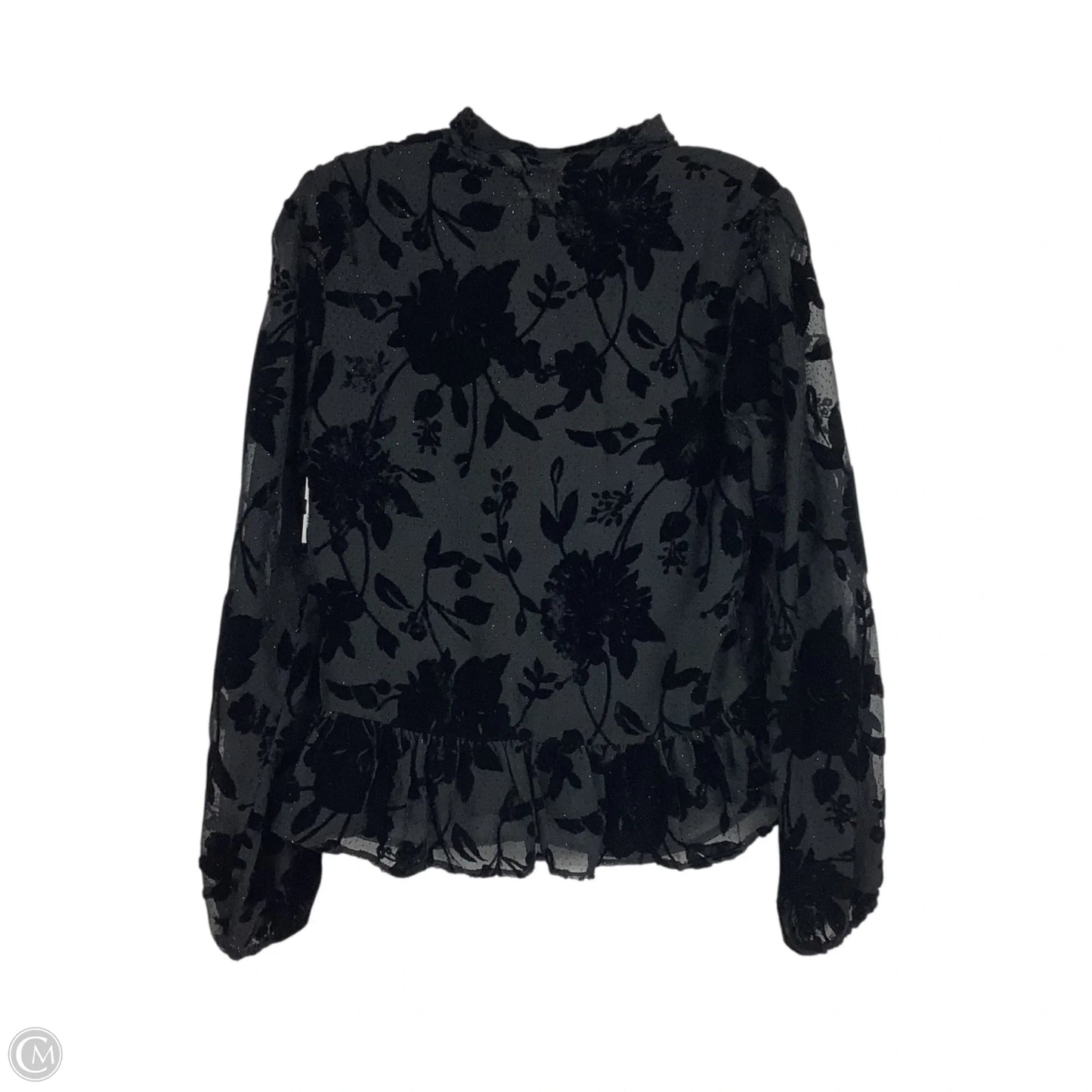 Top Long Sleeve By Express In Black, Size: Xs