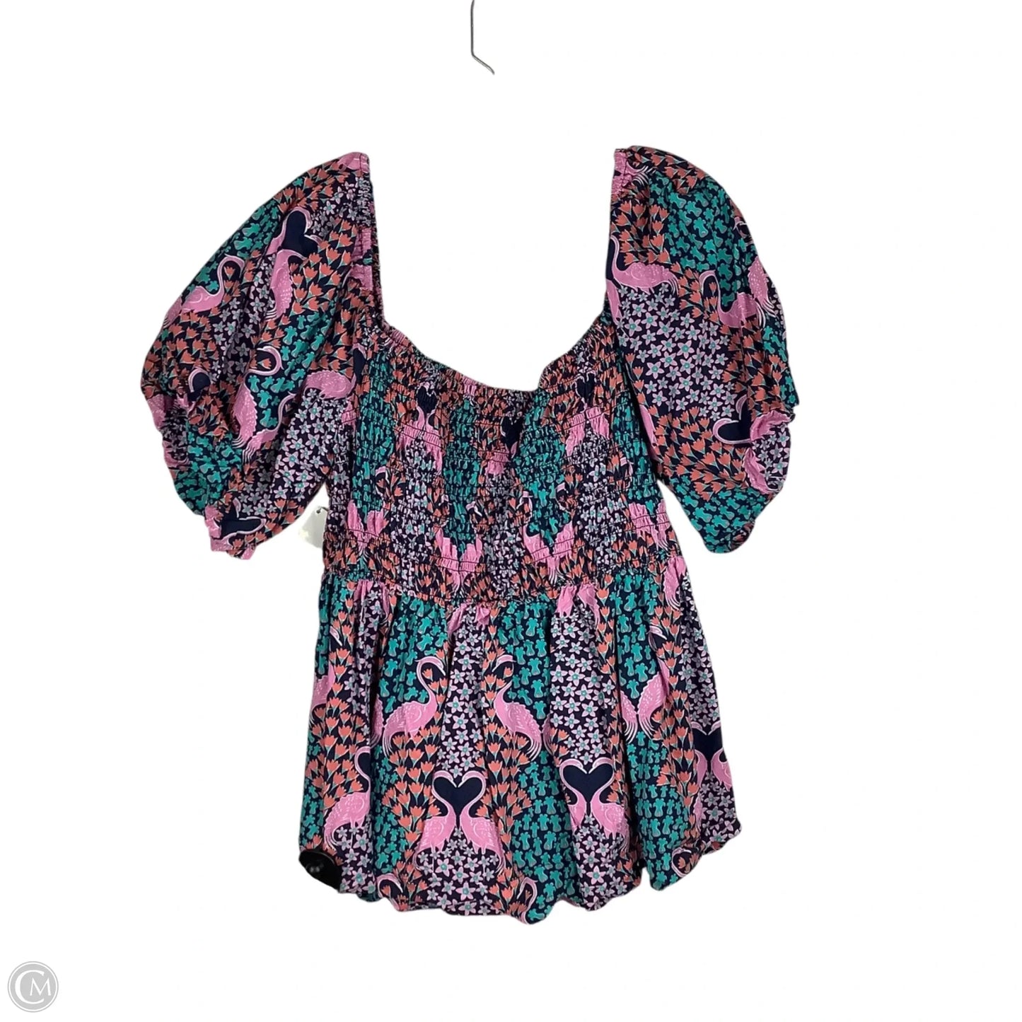 Top Short Sleeve By Simply Southern In Multi-colored, Size: Xl