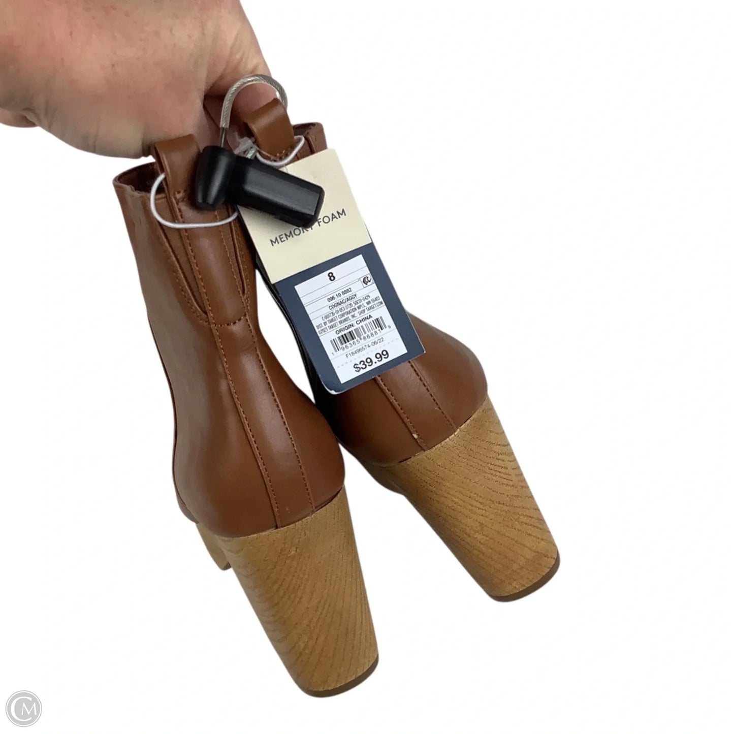 Boots Ankle Heels By Universal Thread In Brown, Size: 8