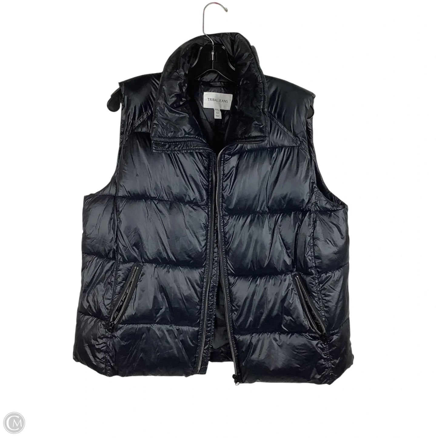Vest Puffer & Quilted By Tribal In Black, Size: Xl