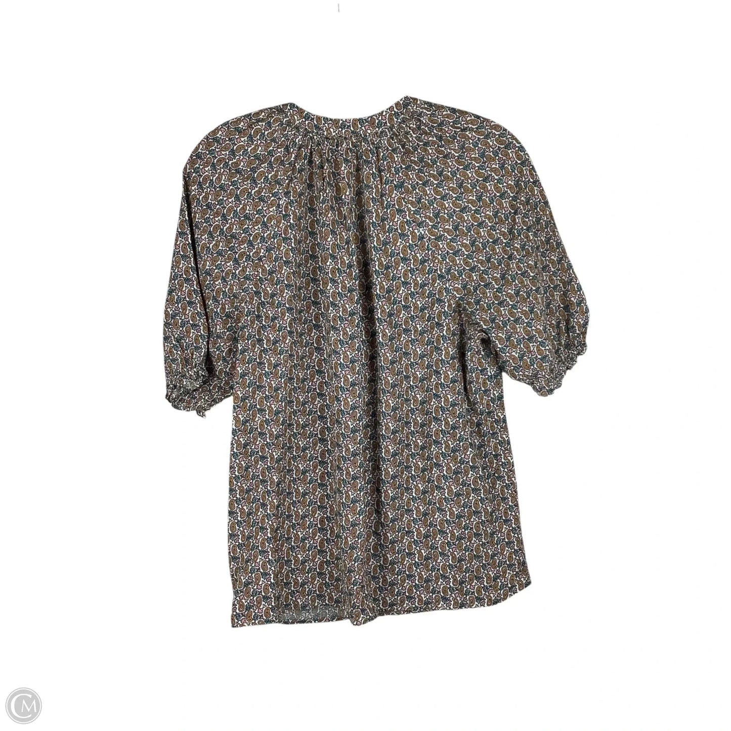 Top Short Sleeve By Boden In Yellow, Size: 8