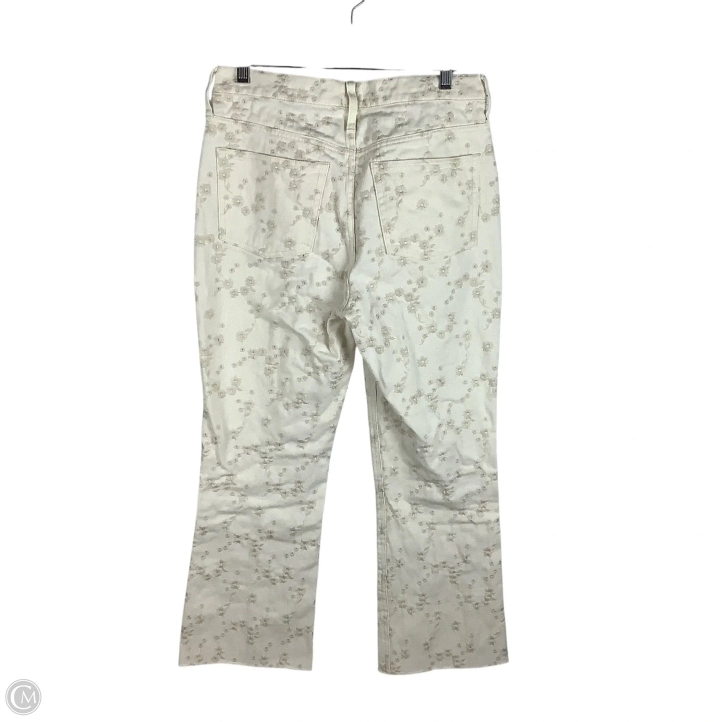 Jeans Straight By J. Crew In Cream Denim, Size: 6 (28)