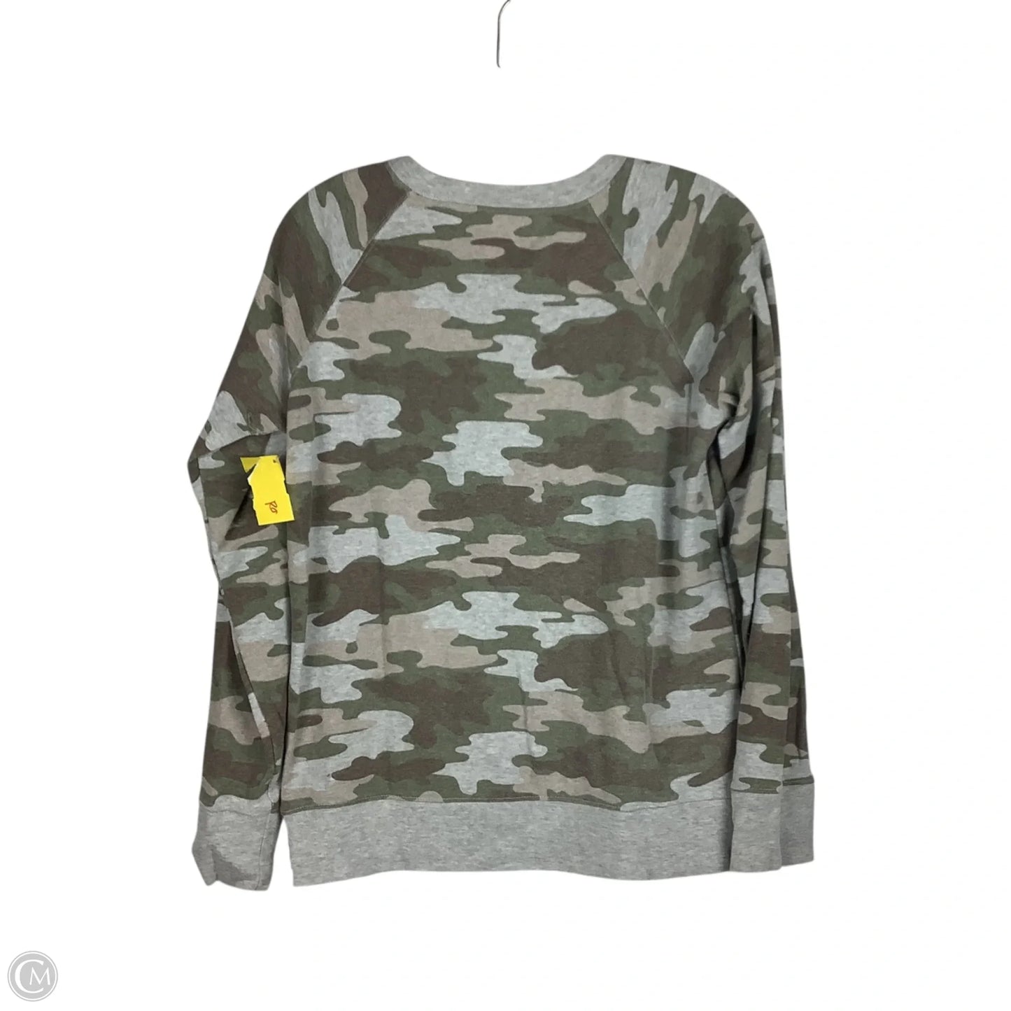 Sweatshirt Crewneck By Eddie Bauer In Camouflage Print, Size: S