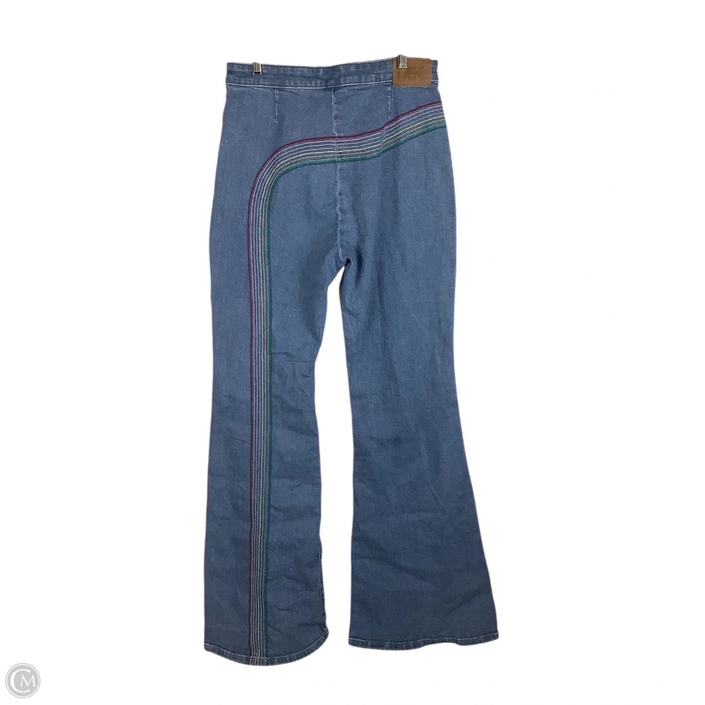 Jeans Wide Leg By Lee In Blue Denim, Size: 8 (30)